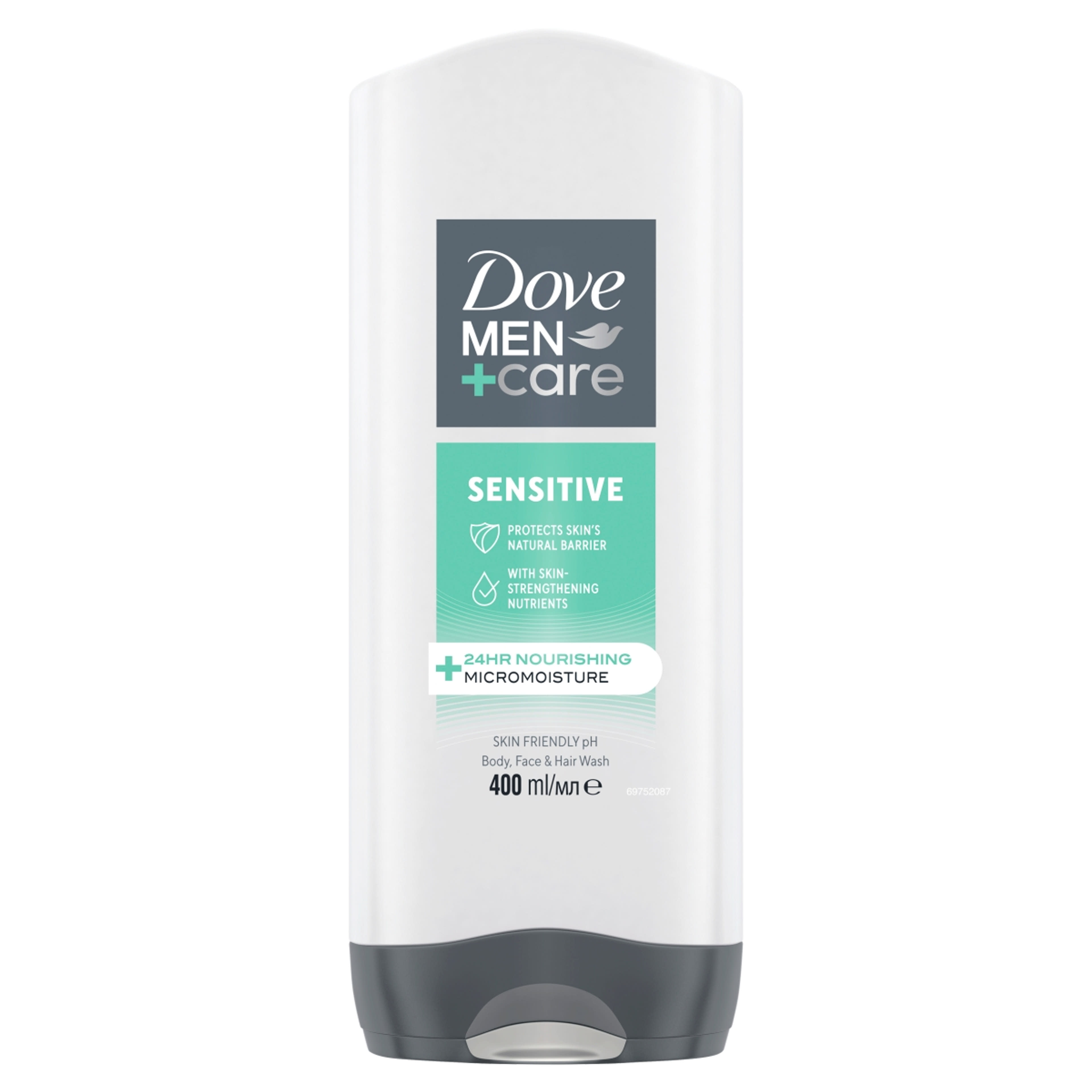 Dove Men+Care Sensitive tusfürdő - 400 ml