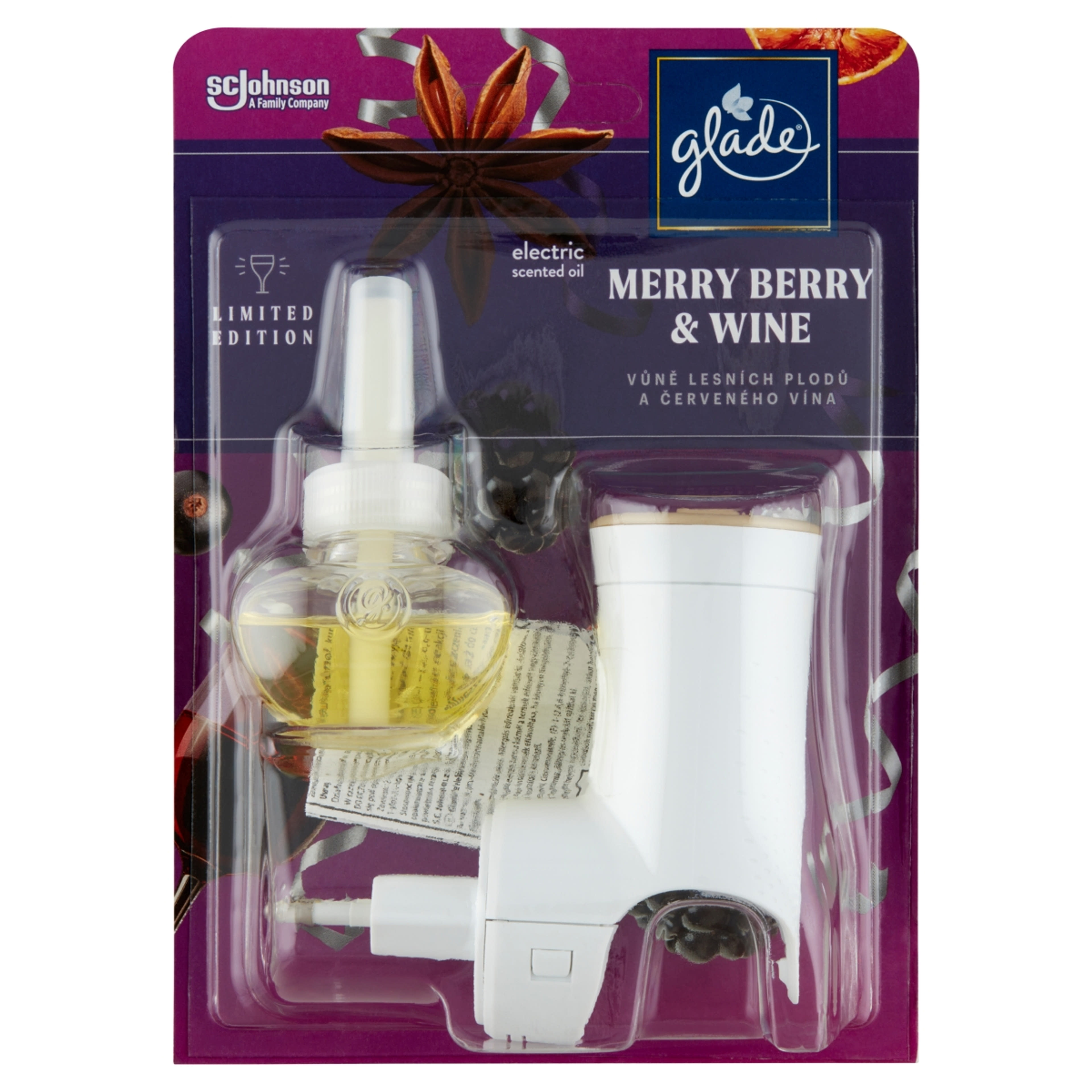 Glade Merry Berry & Wine elektromos légfrissítő készülék - 20 ml