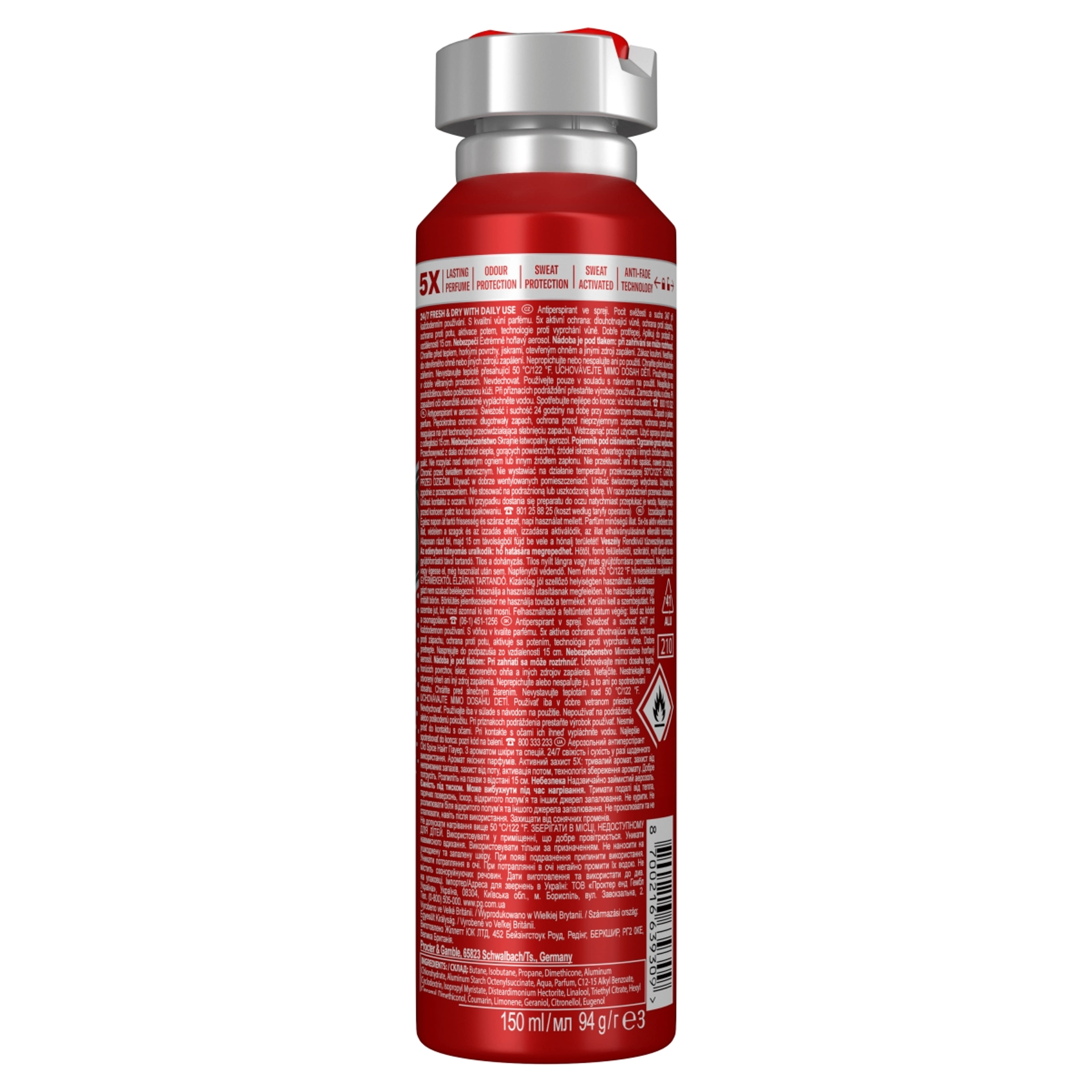 Old Spice Night Power dezodor spray férfiaknak - 150ml-2