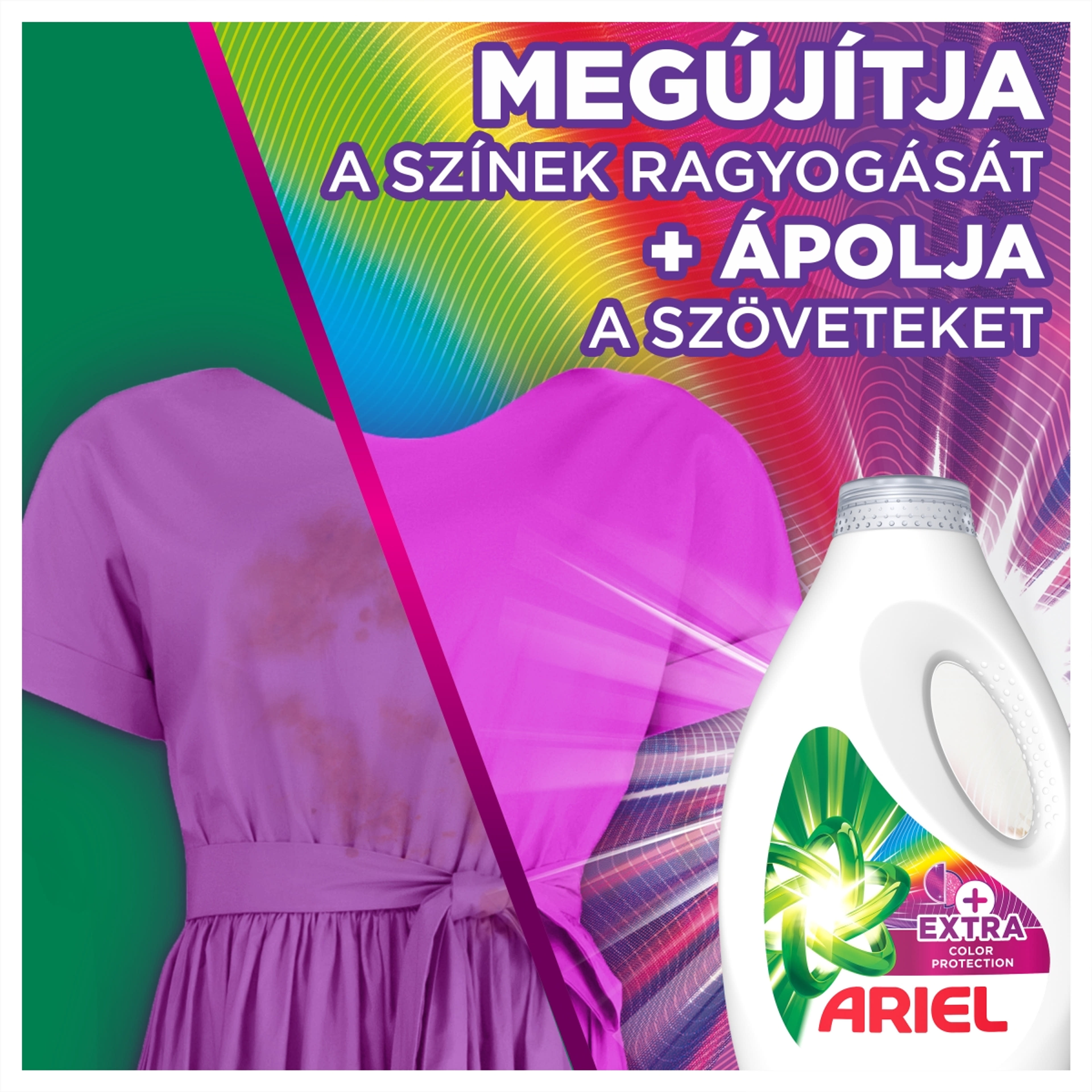 Ariel Complete Fiber Protection folyékony mosószer, 34 mosáshoz - 1700 ml-2