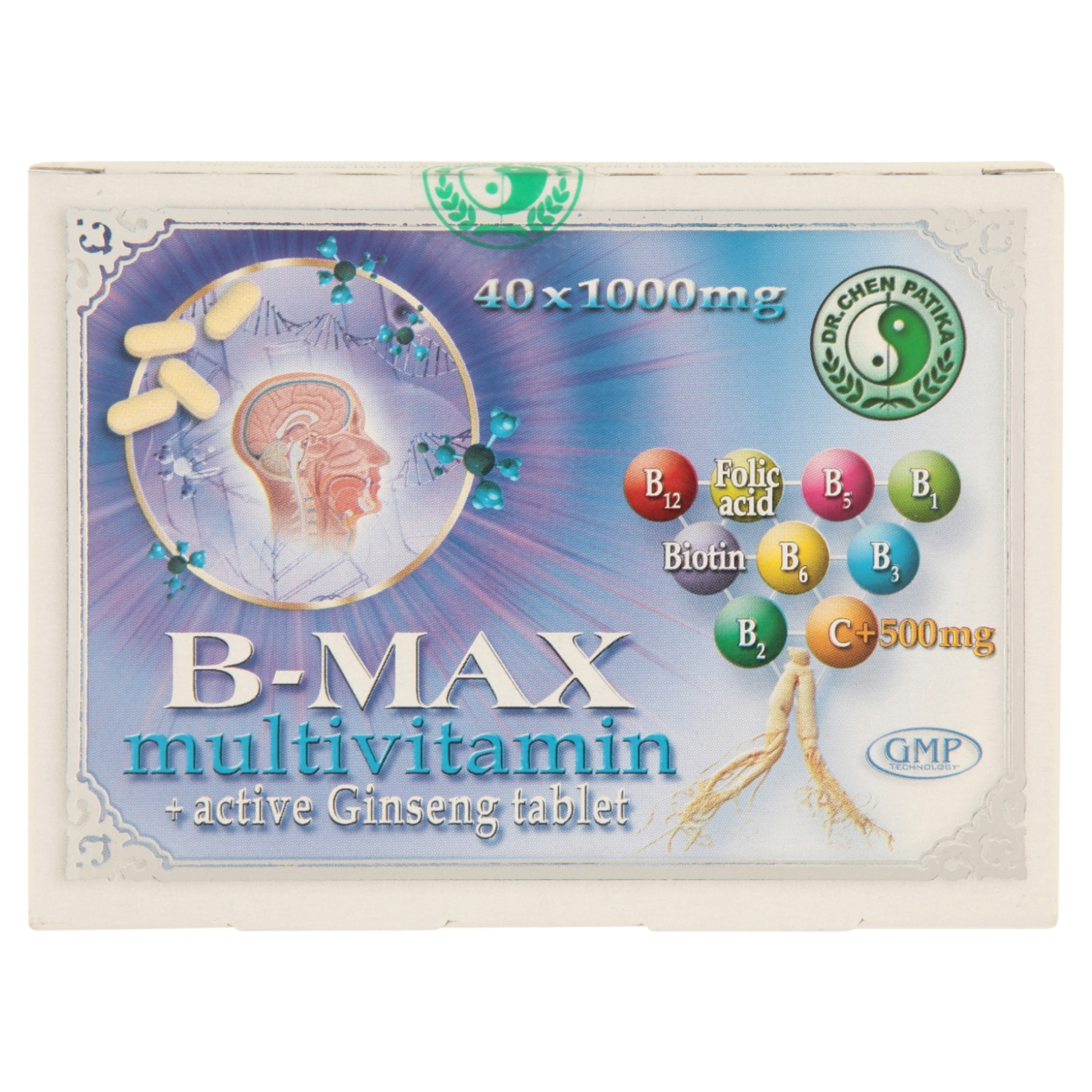 Dr.Chen Patika B-Max Multivitamin+ Aktív Ginseng Tabletta - 40 db-1