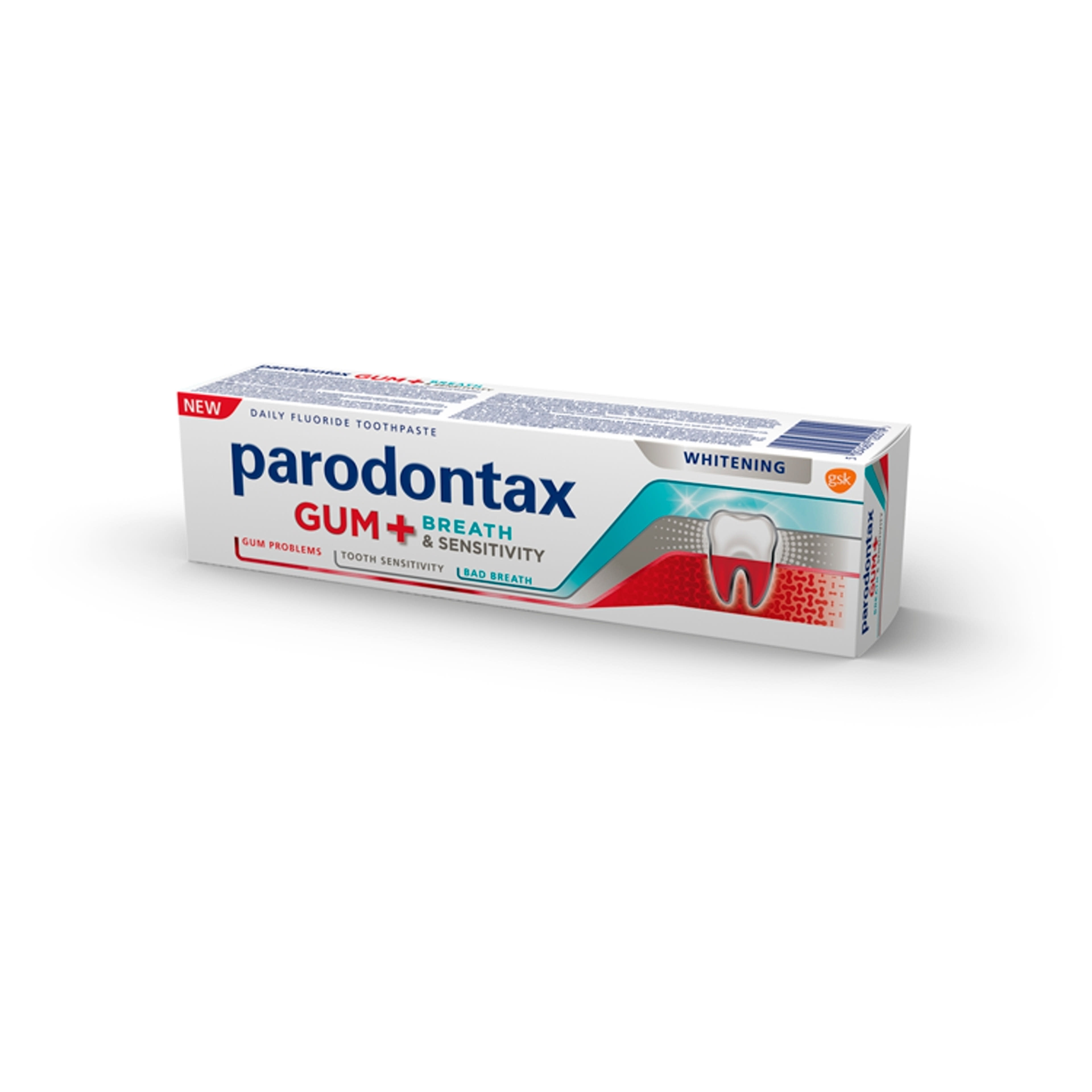 Parodontax Gum&Sensitivity&Breath Whitening fogkrém  - 75 ml-3