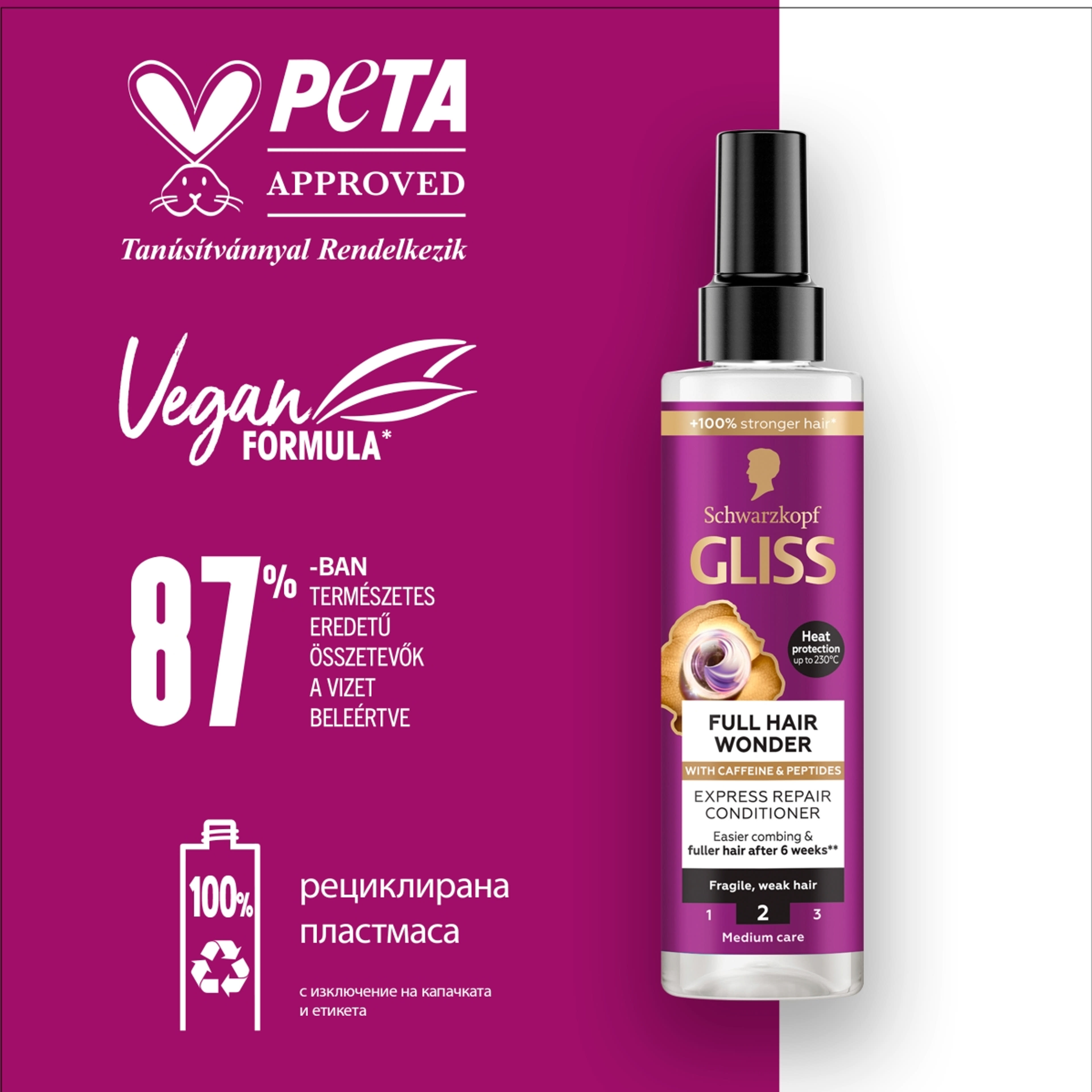 Gliss Full Hair Wonder Express Repair hajbalzsam - 200 ml-5