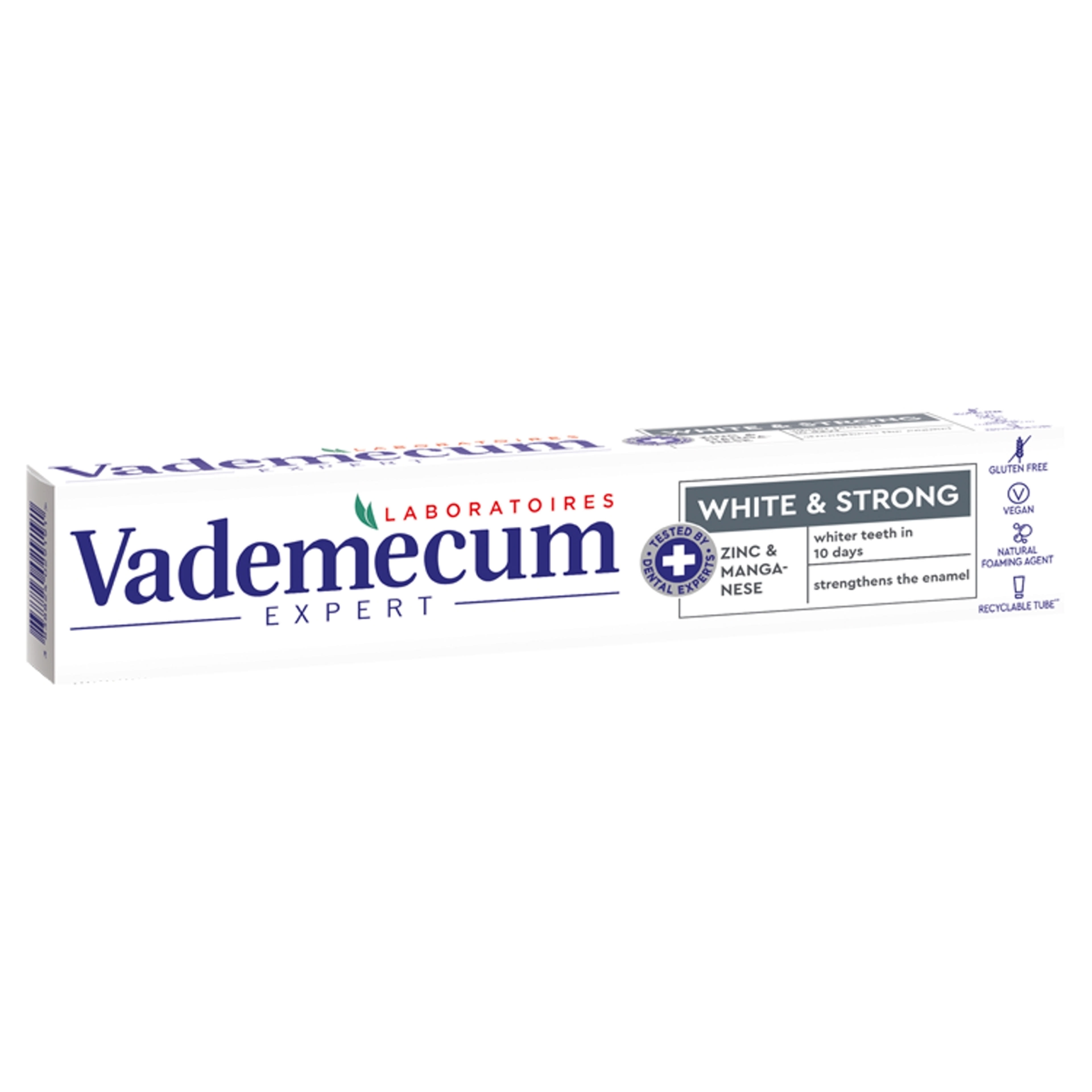 Vademecum Expert White & Strong fogkrém - 75 ml