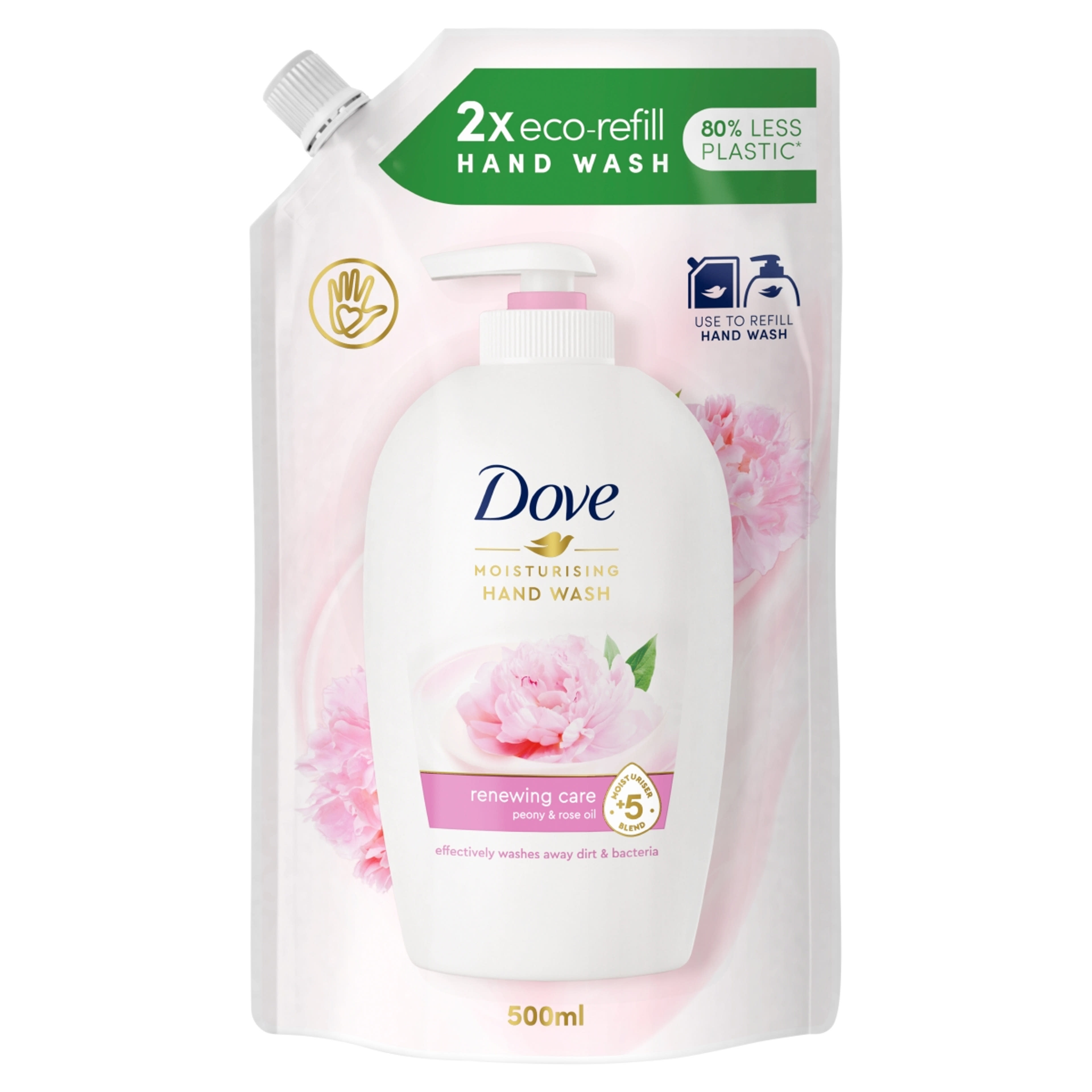 Dove Peony & Rose Oil Moisturising folyékony krémszappan - 500 ml
