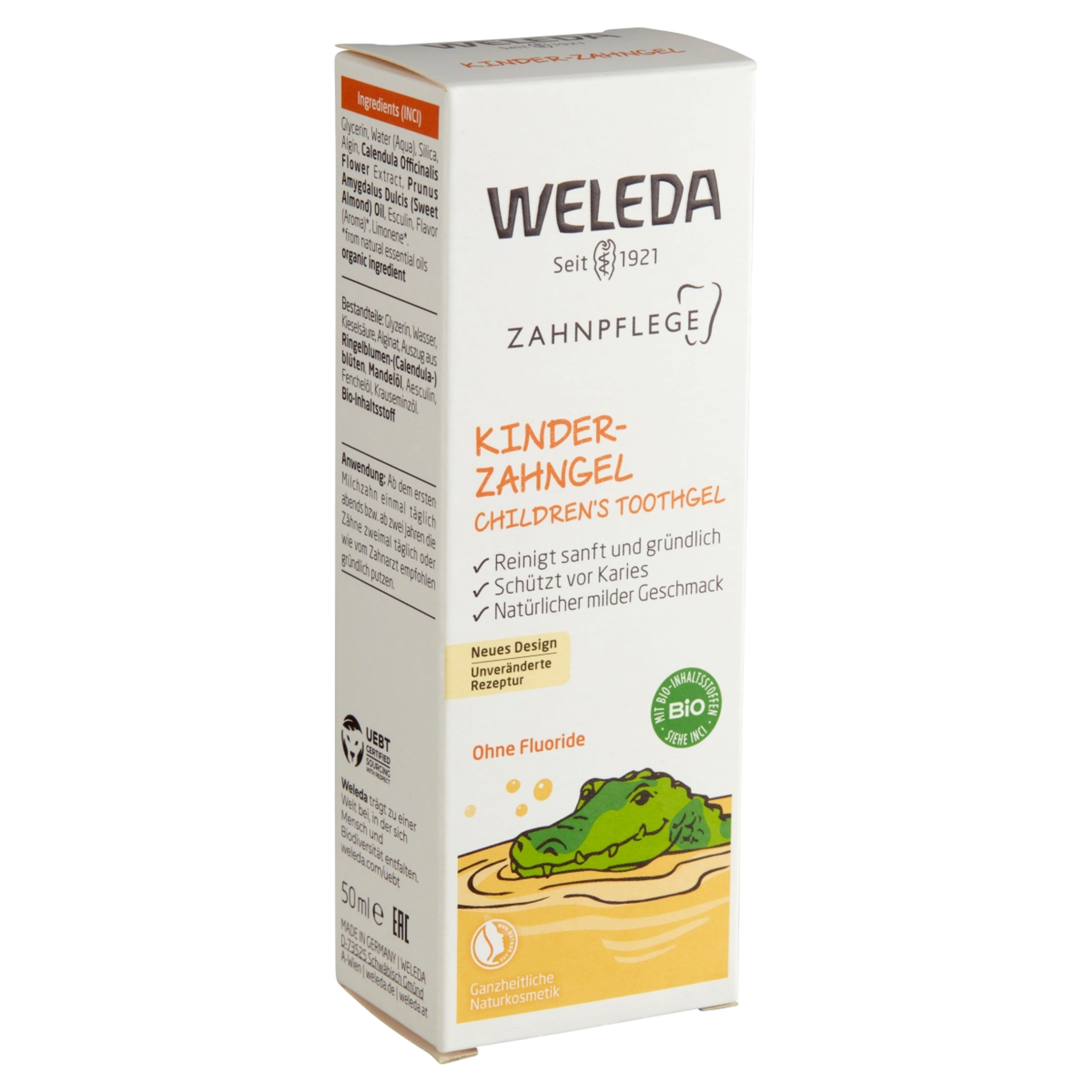 Weleda Zselés fluoridmentes natúr fogkrémgél tejfogakra - 50 ml-2