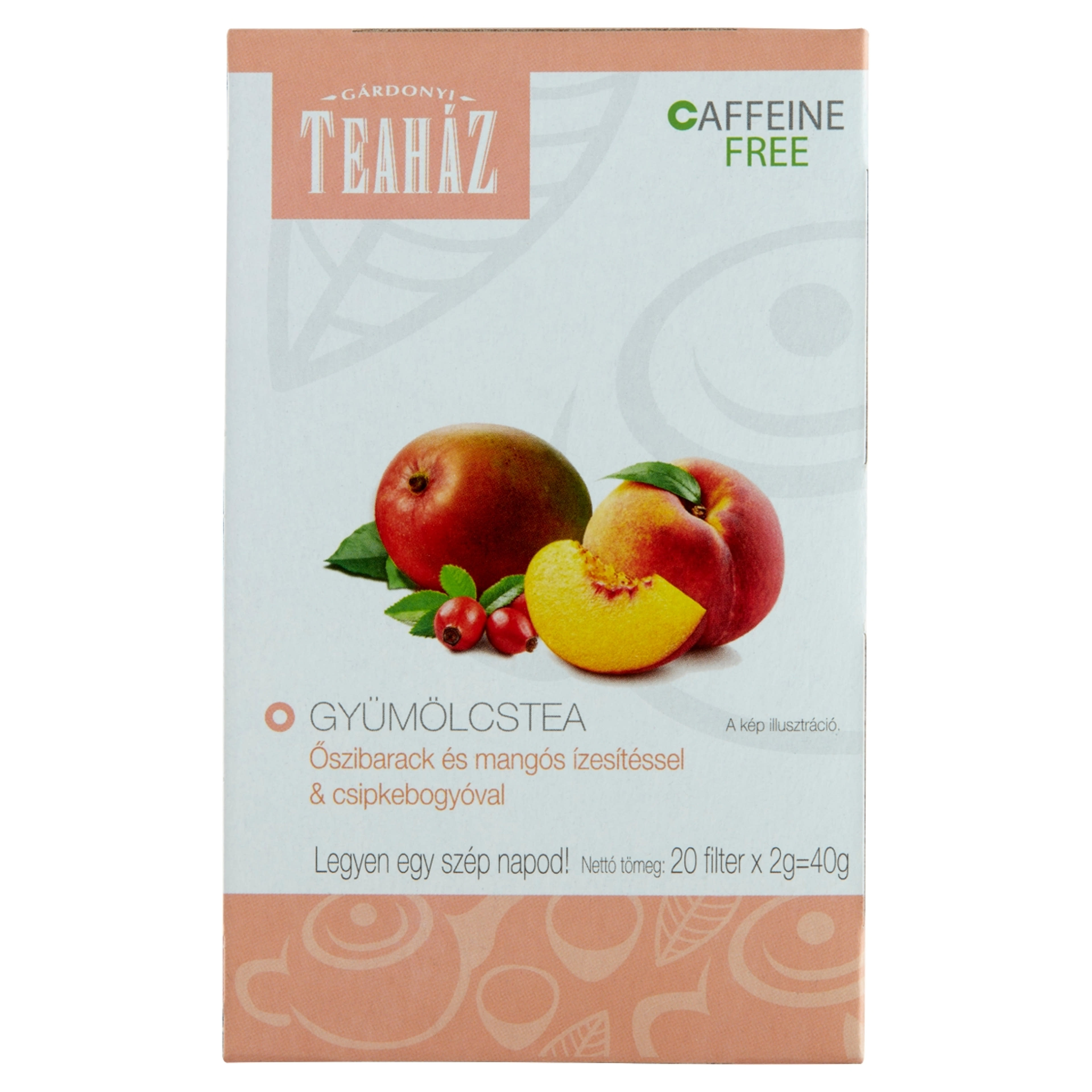 Gárdonyi Gyümölcstea, őszibarack és mango - 40 g-1