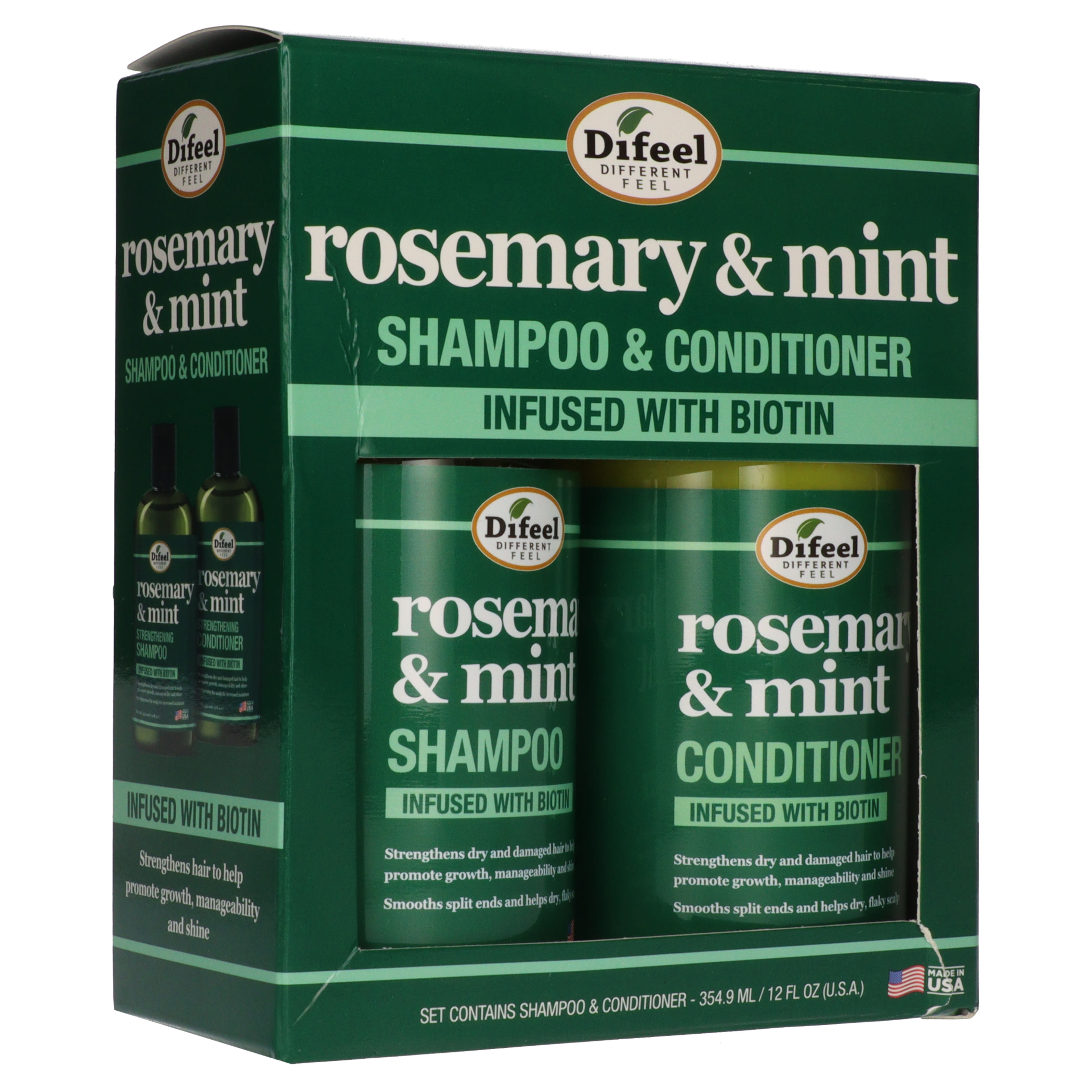 Difeel Rosemary&Mint sampon és balzsam szett - 355 ml-4