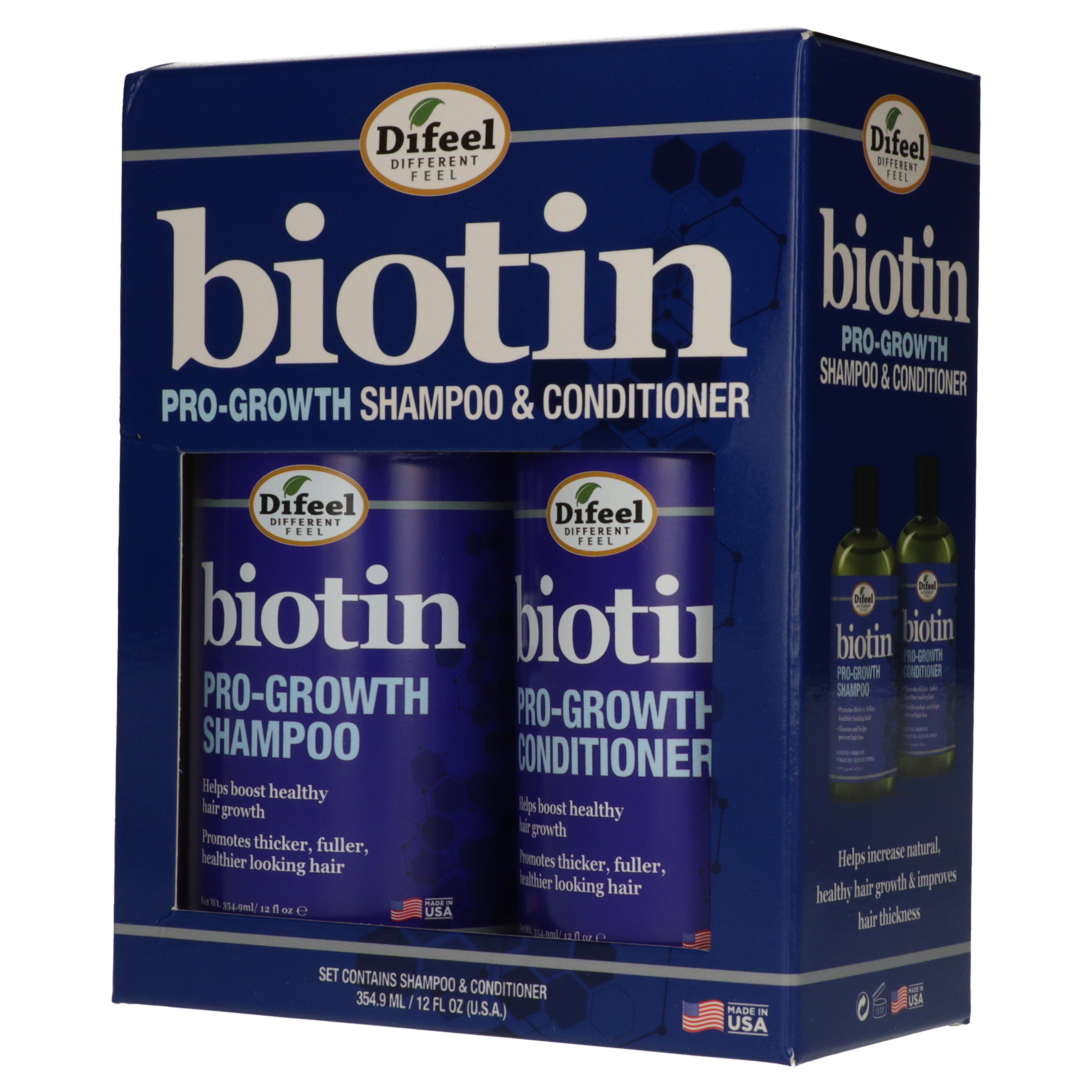 Difeel Biotin Pro-Growth sampon és balzsam szett - 355 ml-2