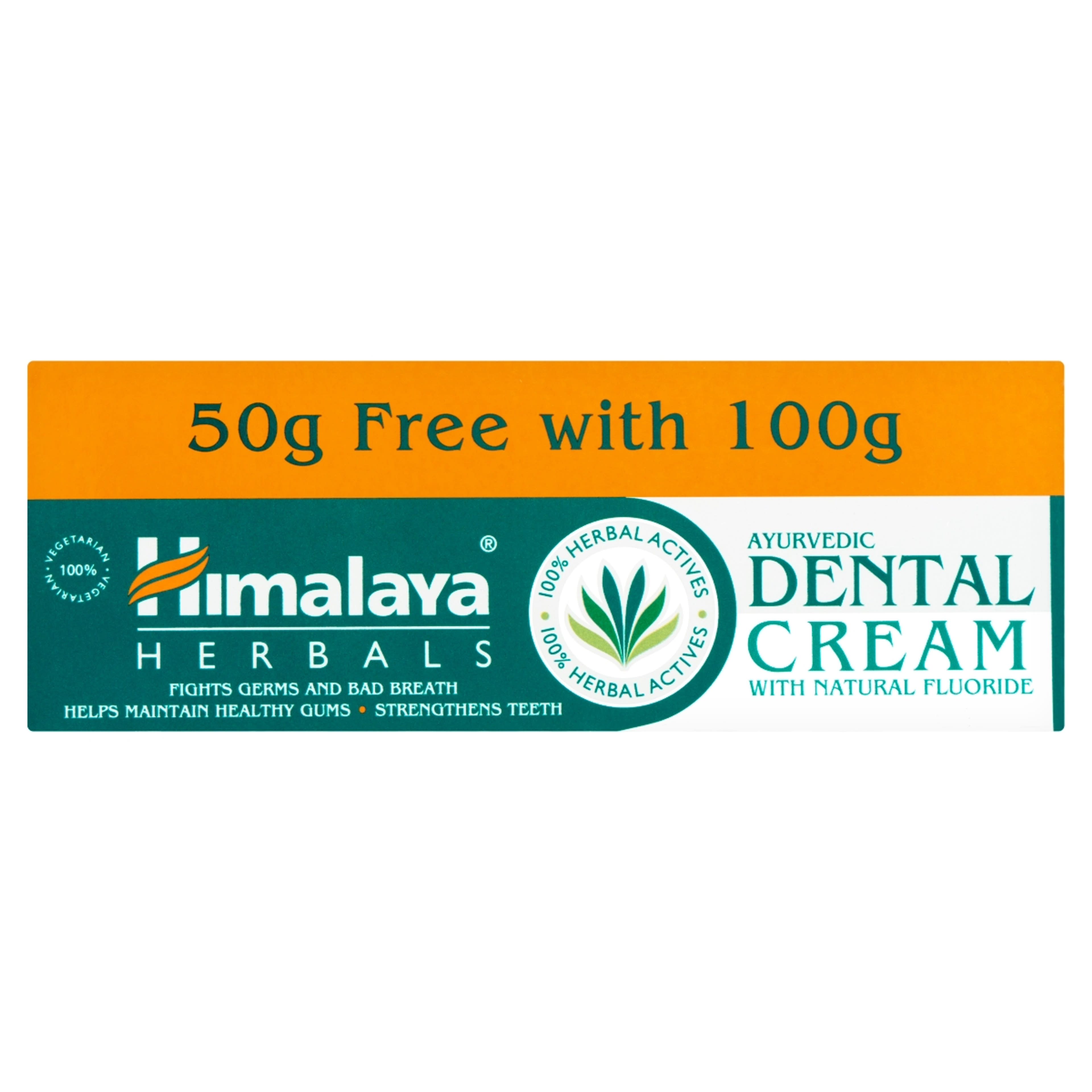 Himalaya Herbals ajurvédikus fogkrém természetes fluoriddal (100 + 50 g) - 150 g
