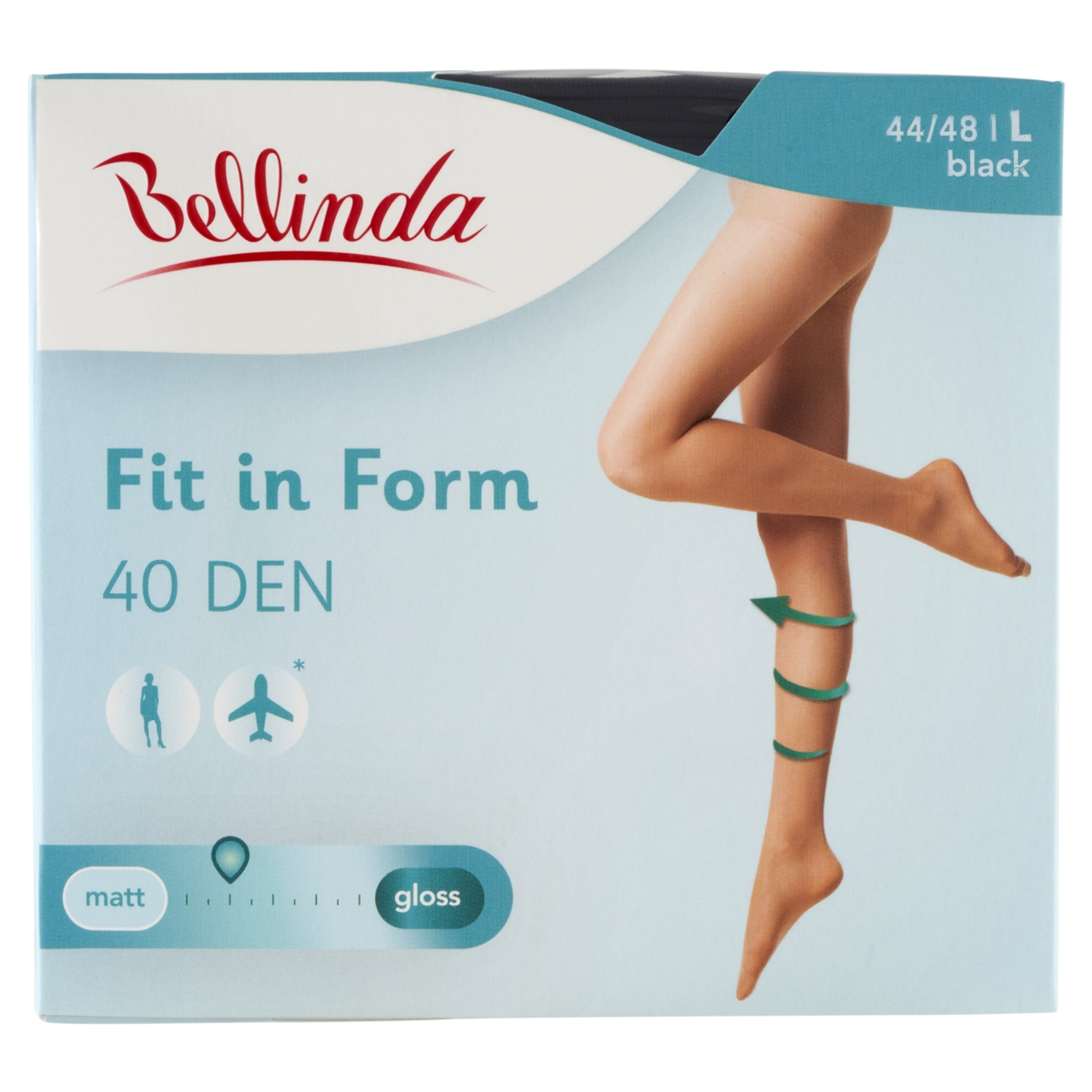 Bellinda Fit In Form Fekete L Harisnya - 1 db
