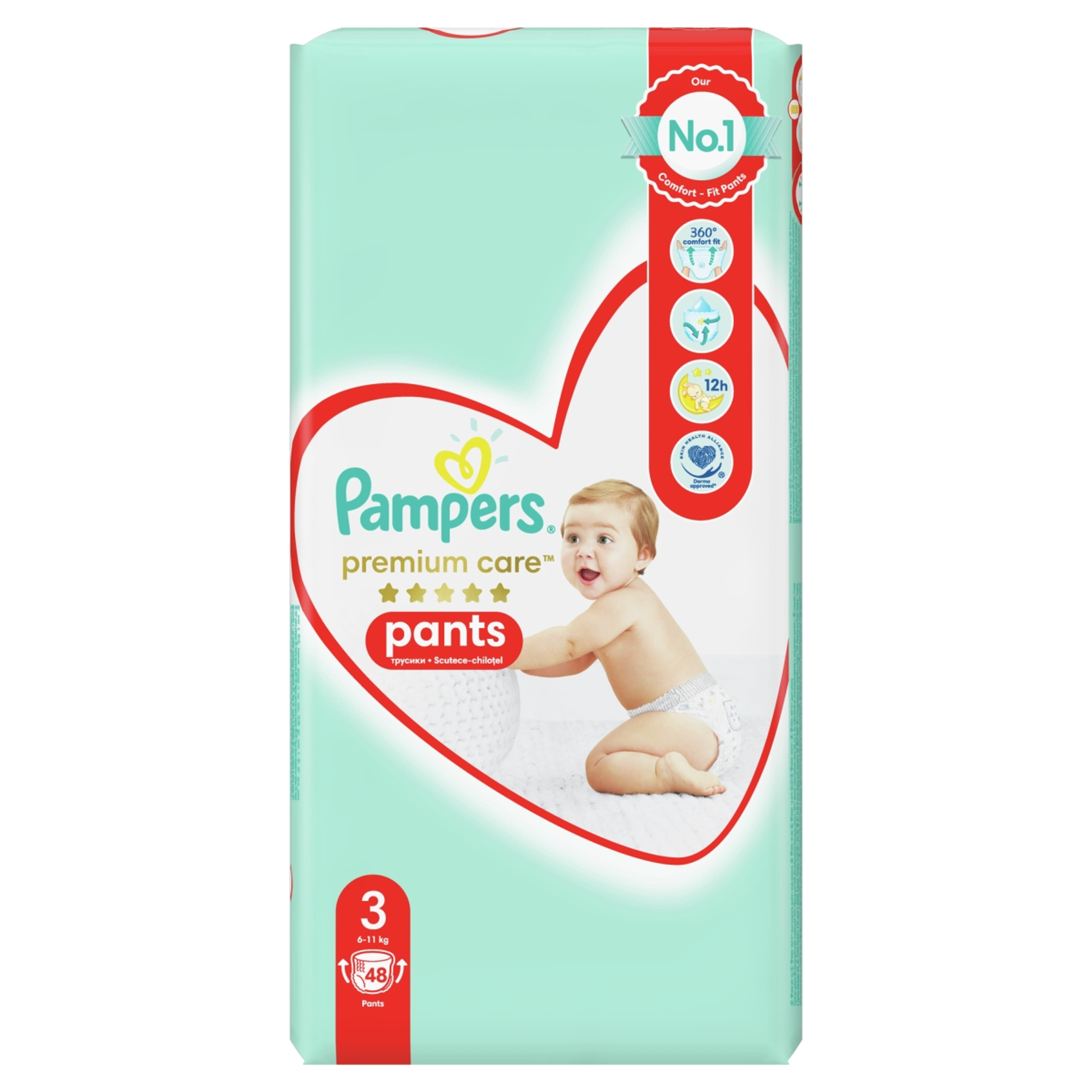 Pampers Premium Care Pants 3-as 6-10kg - 48 db
