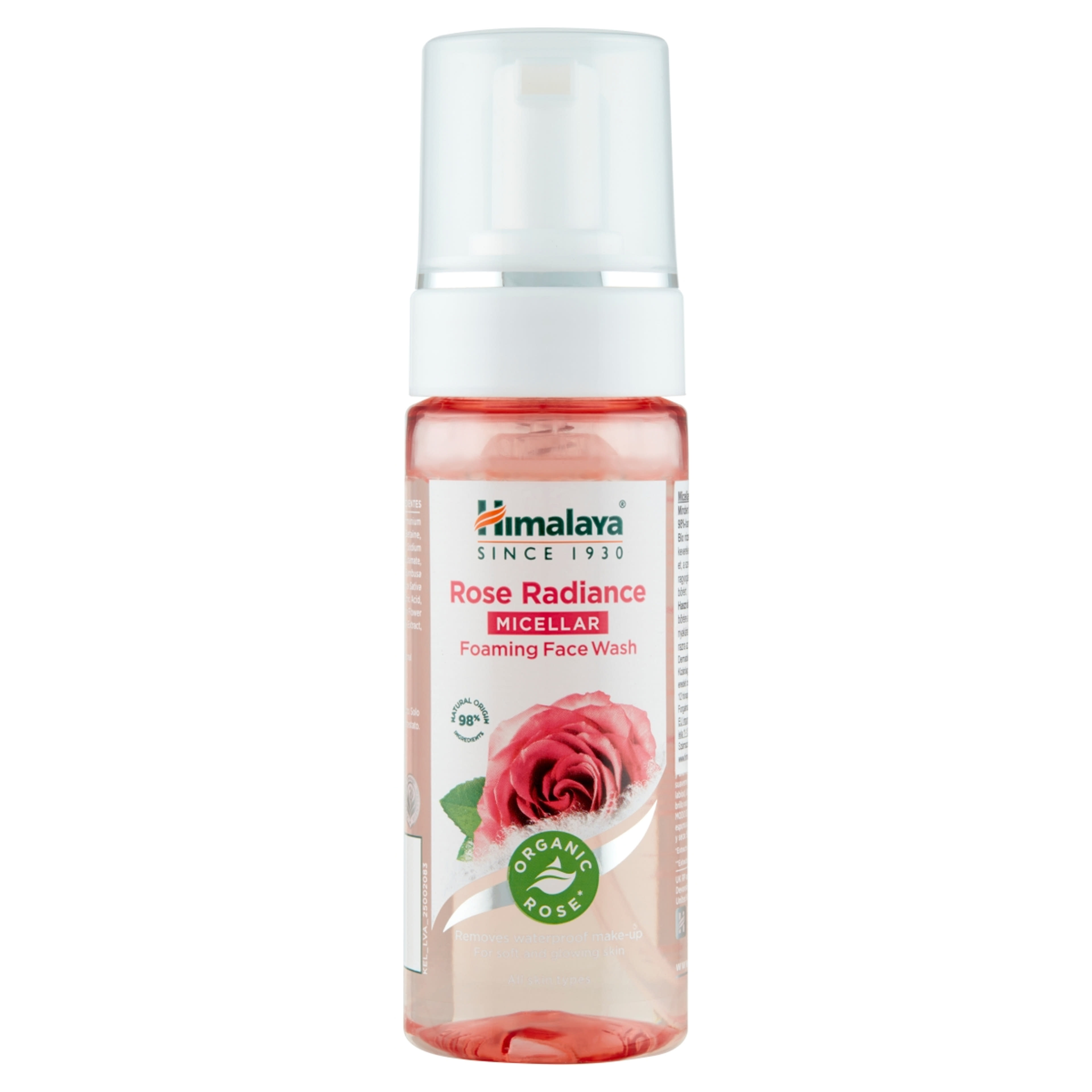 Himalaya micellás habzó arclemosó bio rózsával - 150 ml