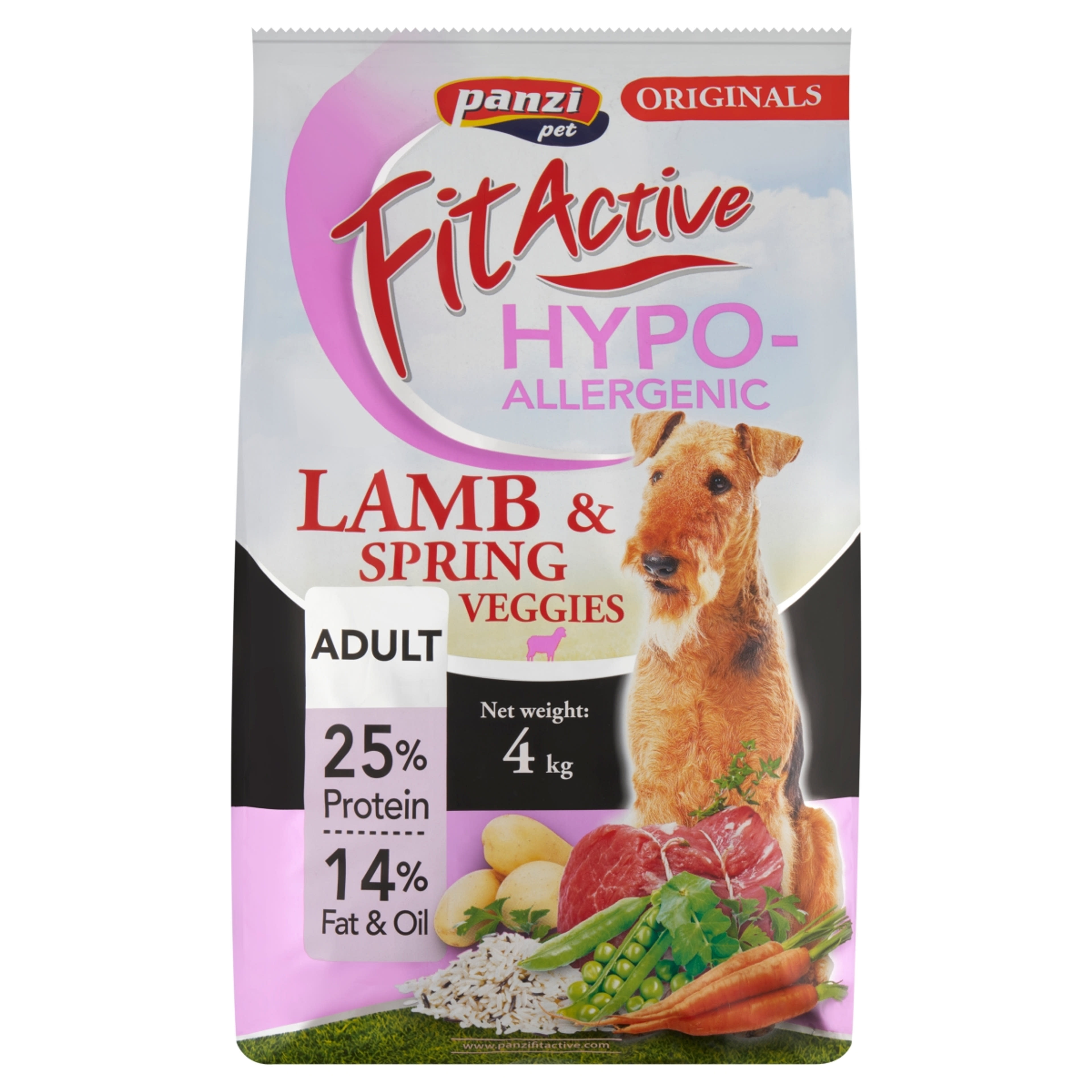FitActive Originals Adult Hypoallergenic bárány szárazeledel felnőtt kutyák részére - 4 kg