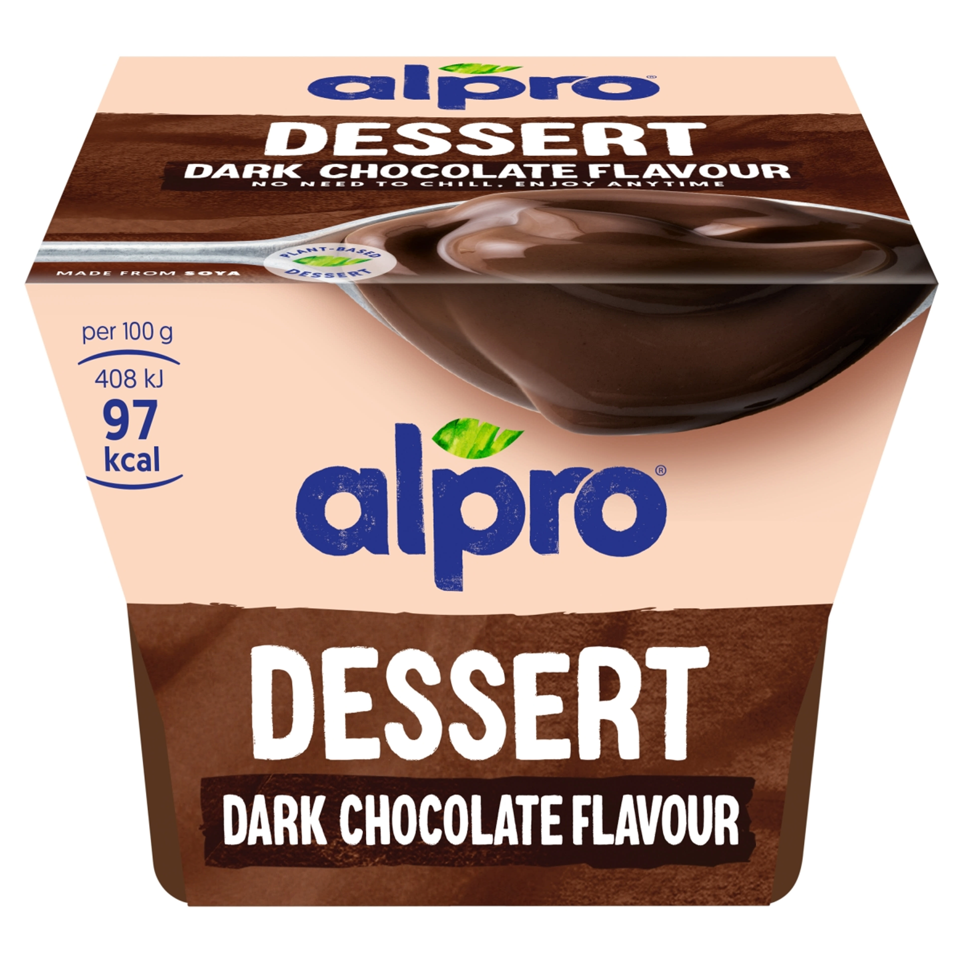 Alpro csokoládés szójadesszert vitaminokkal és kalciummal -  125 g
