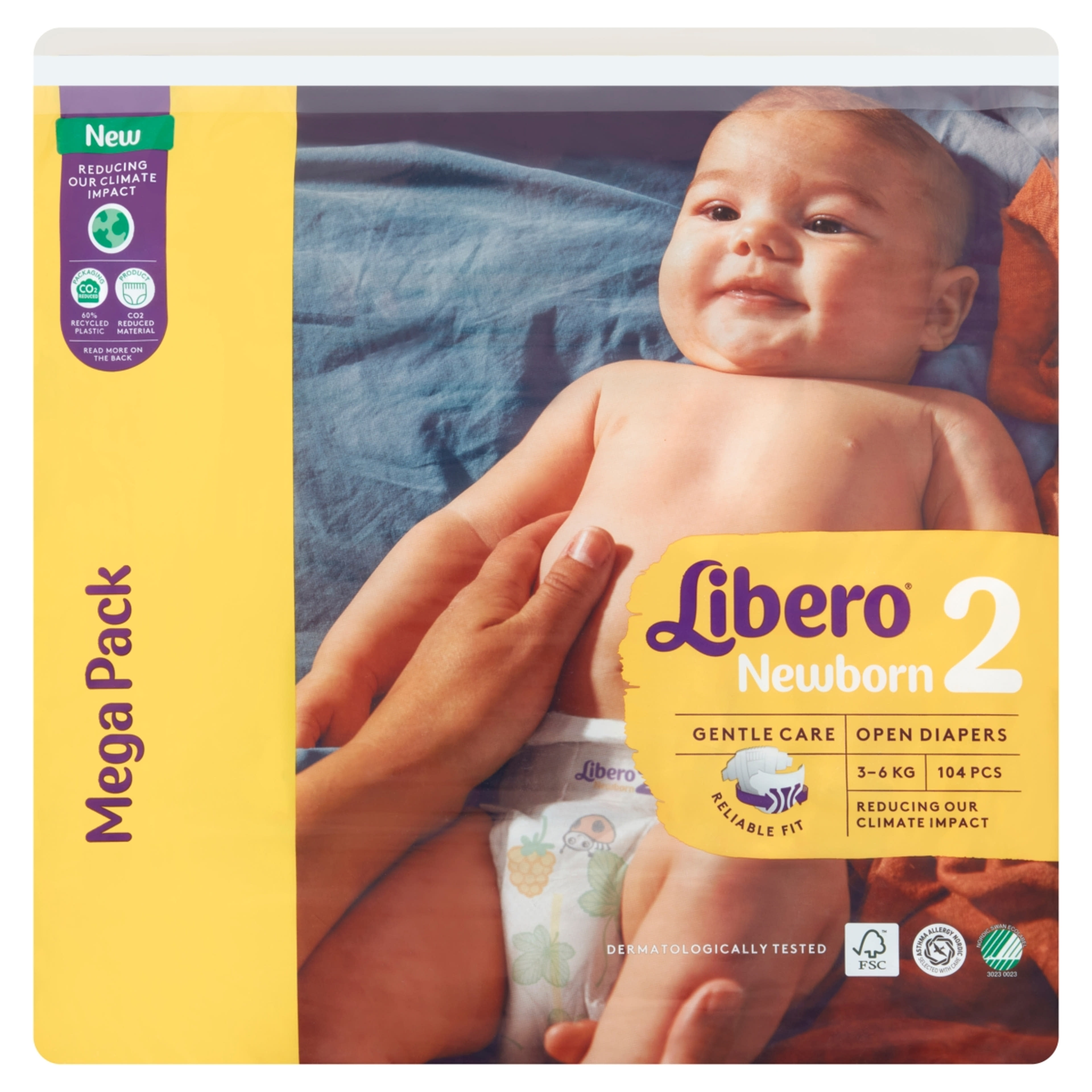 Libero Newborn pelenkanadrág 2-es 3-6 kg - 104 db