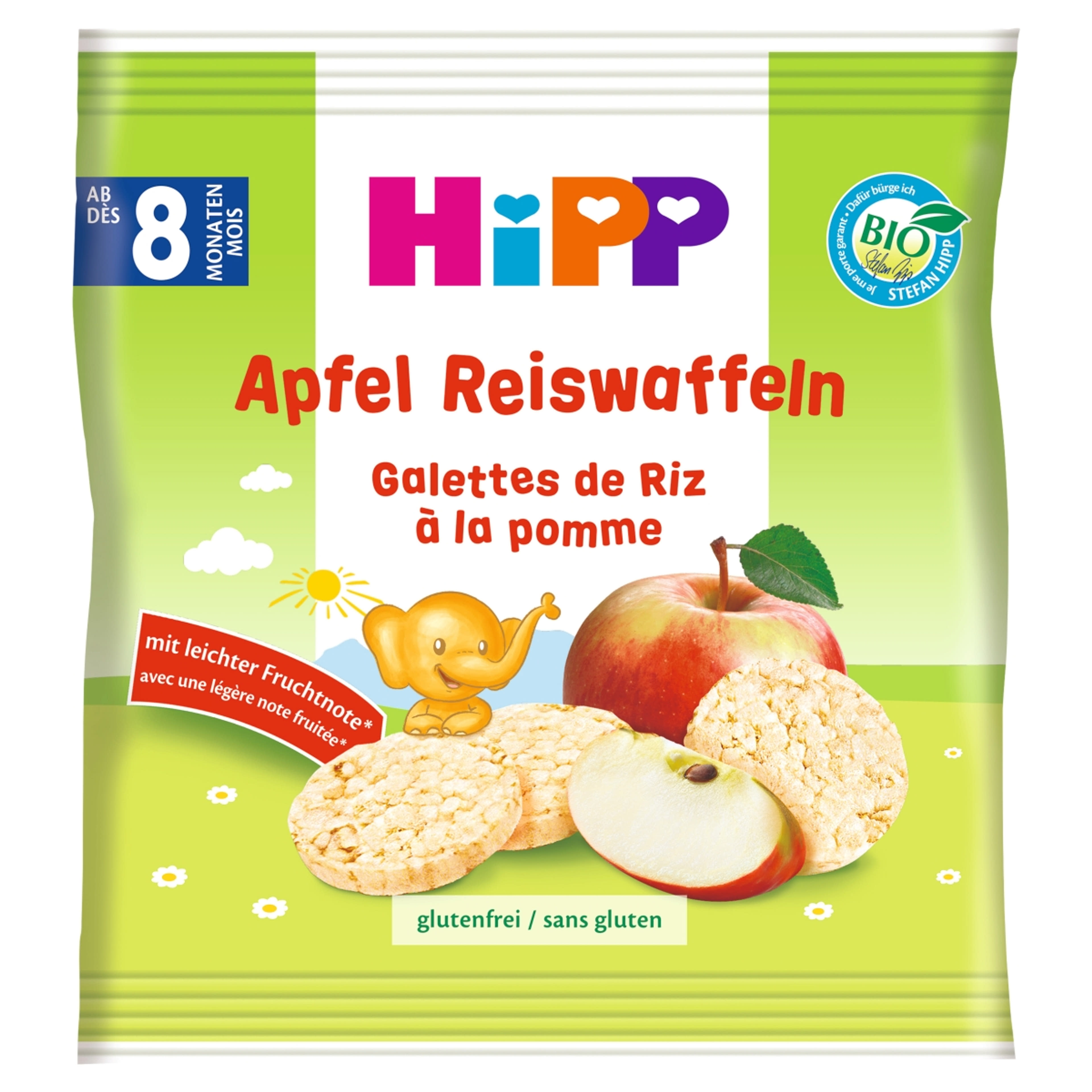 Hipp bio almás rizskorong 8 hónapos kortól - 30 g-1