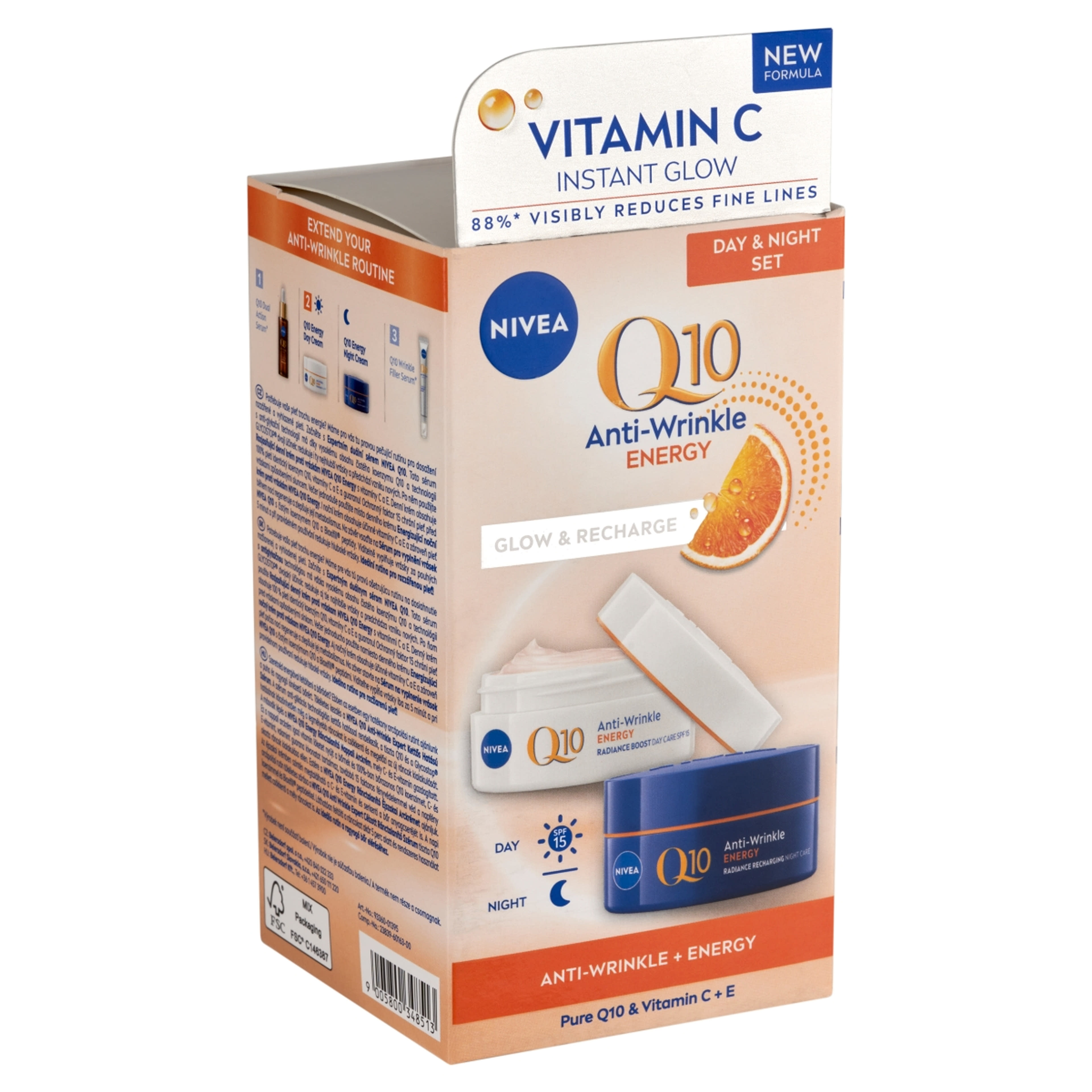 Nivea Q10 Nappali + Éjszakai ránctalanító krém duo 50 ml - 2 db-3