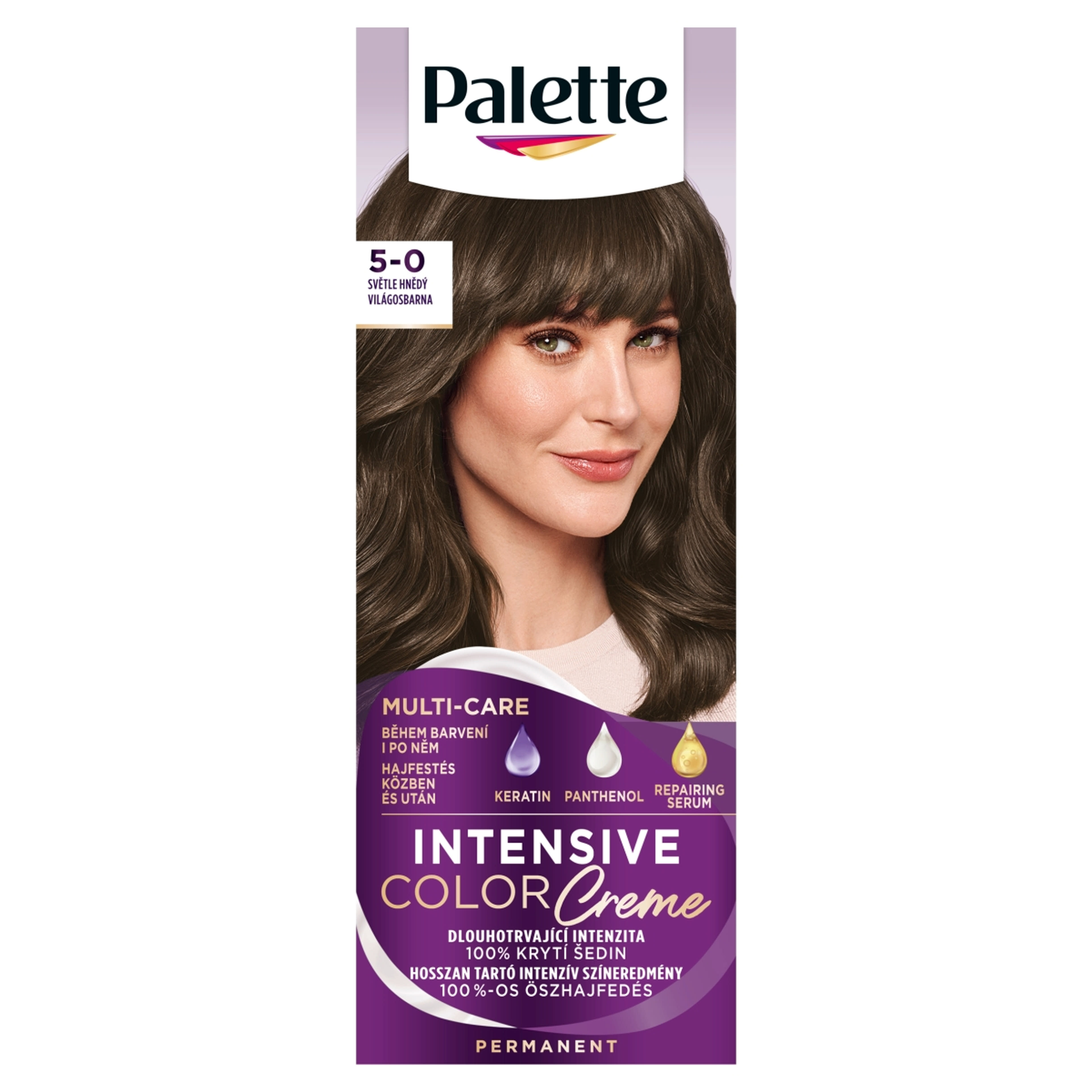 Schwarzkopf Palette Intensive Color Creme hajfesték N4 világosbarna - 1 db