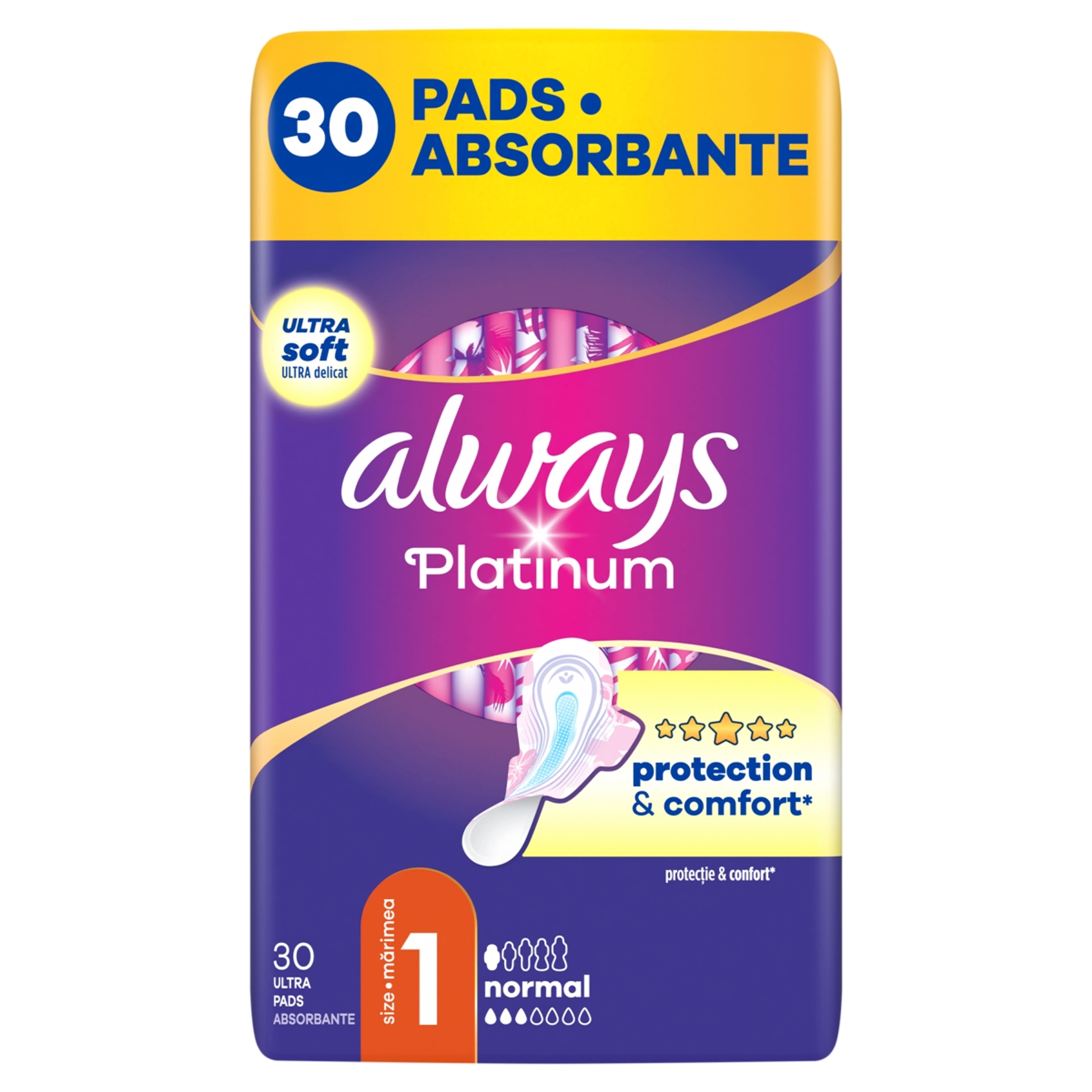 Always quattro ultra platinum normal egészségügyi betét - 30 db