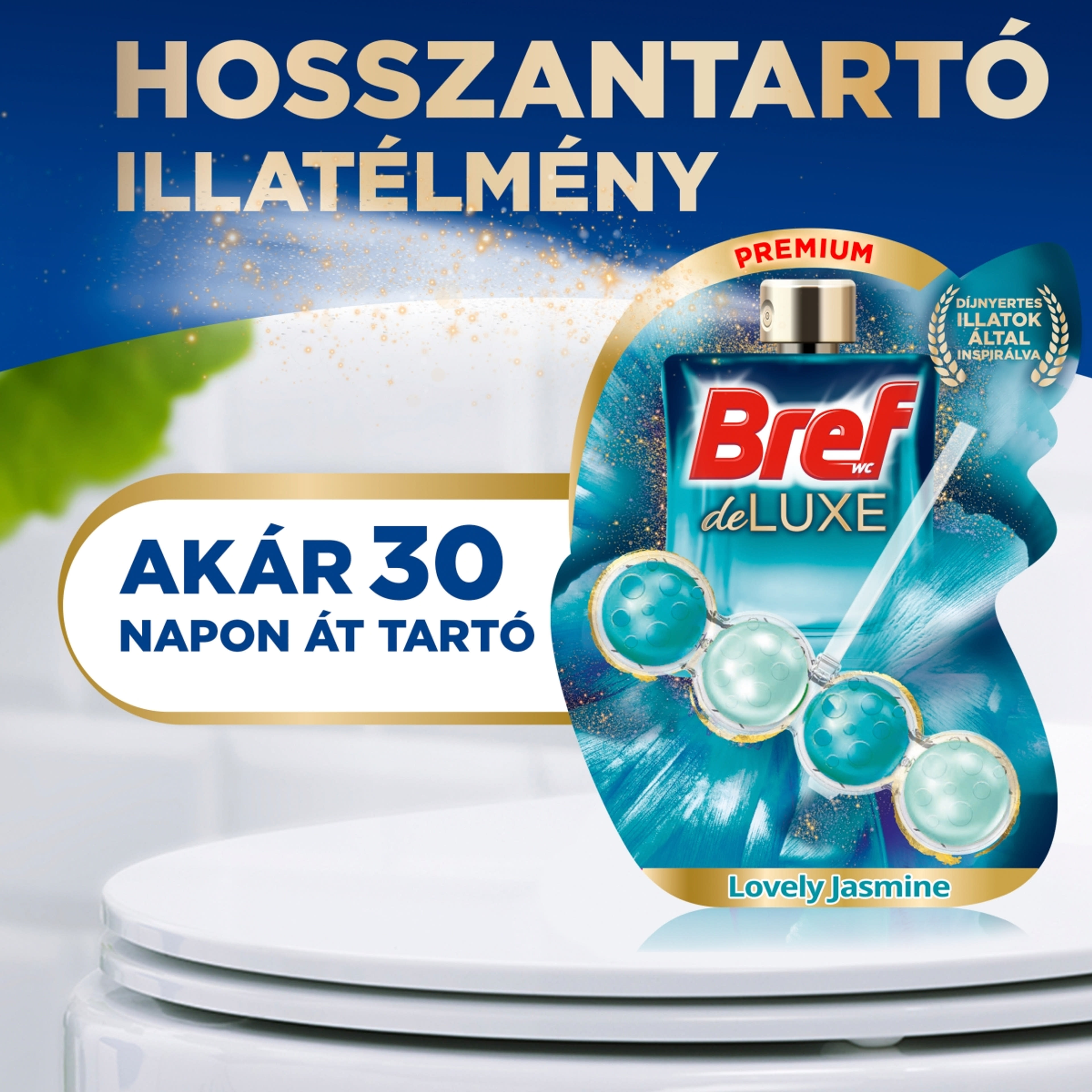 Bref Deluxe Lovely Jasmine WC illatosító (3x50 g) - 150 g-3