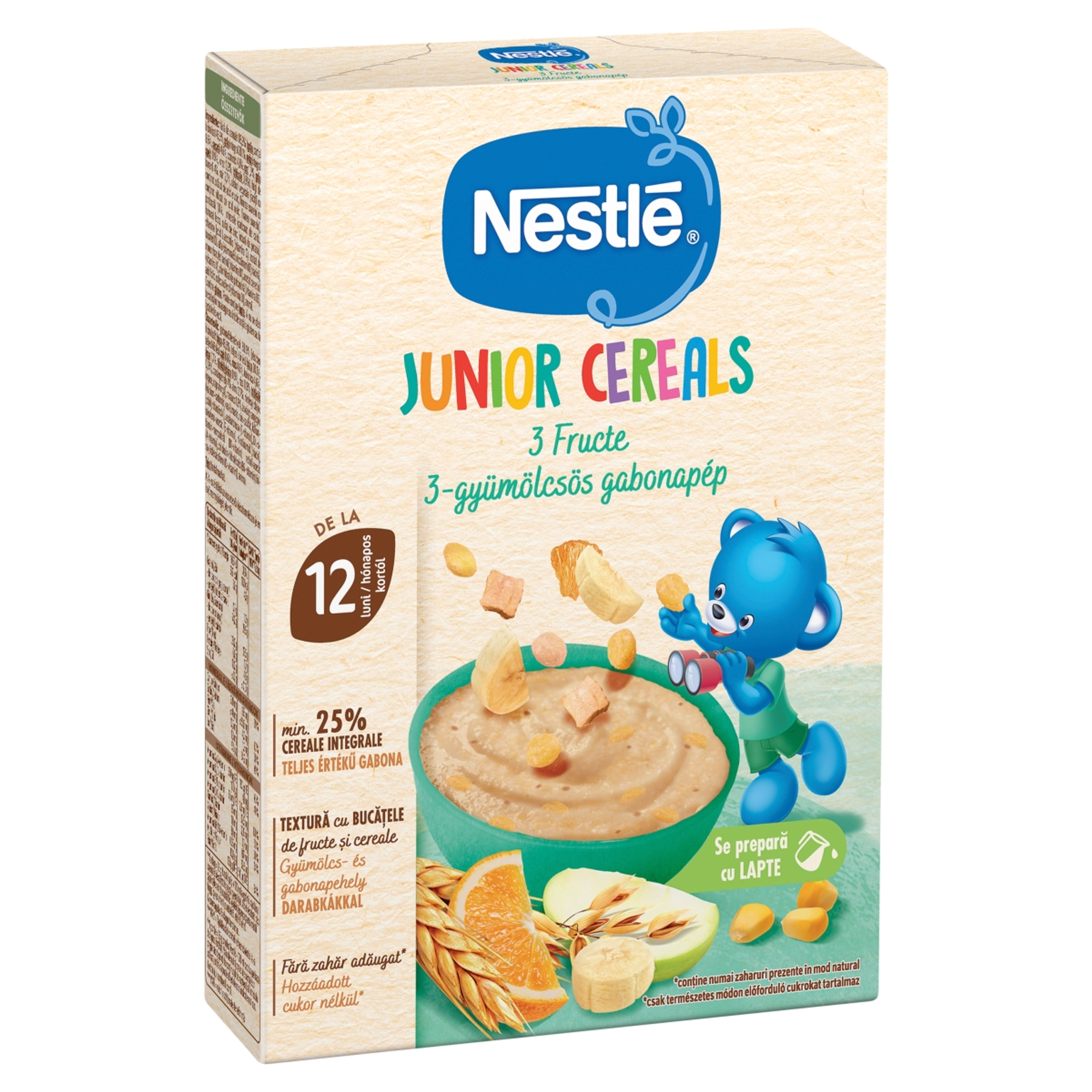 Nestlé Junior Cereals 3-gyümölcsös gabonapép 12 hónapos kortól - 200 g-2