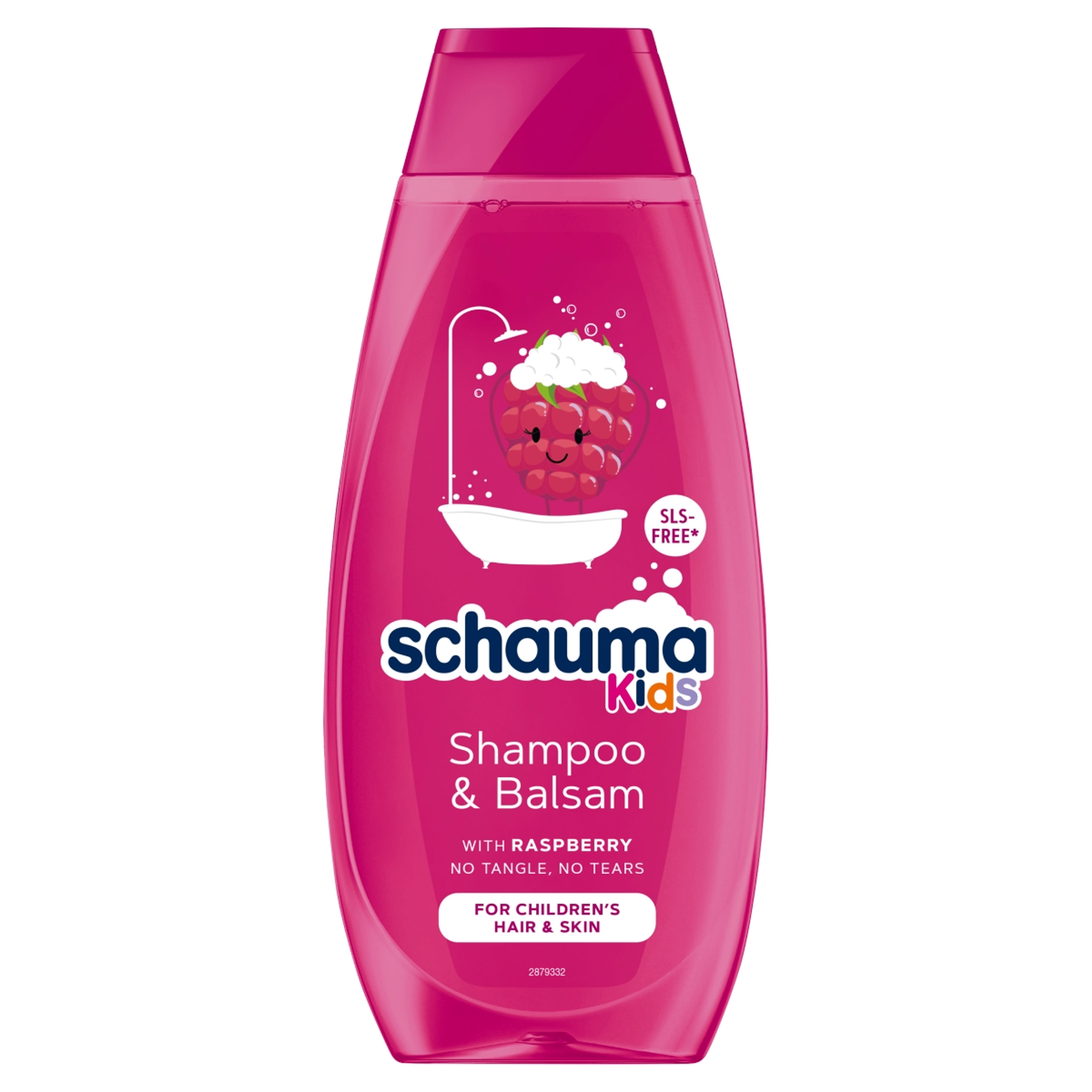 Schauma Kids sampon és balzsam lányoknak,málnás - 400 ml