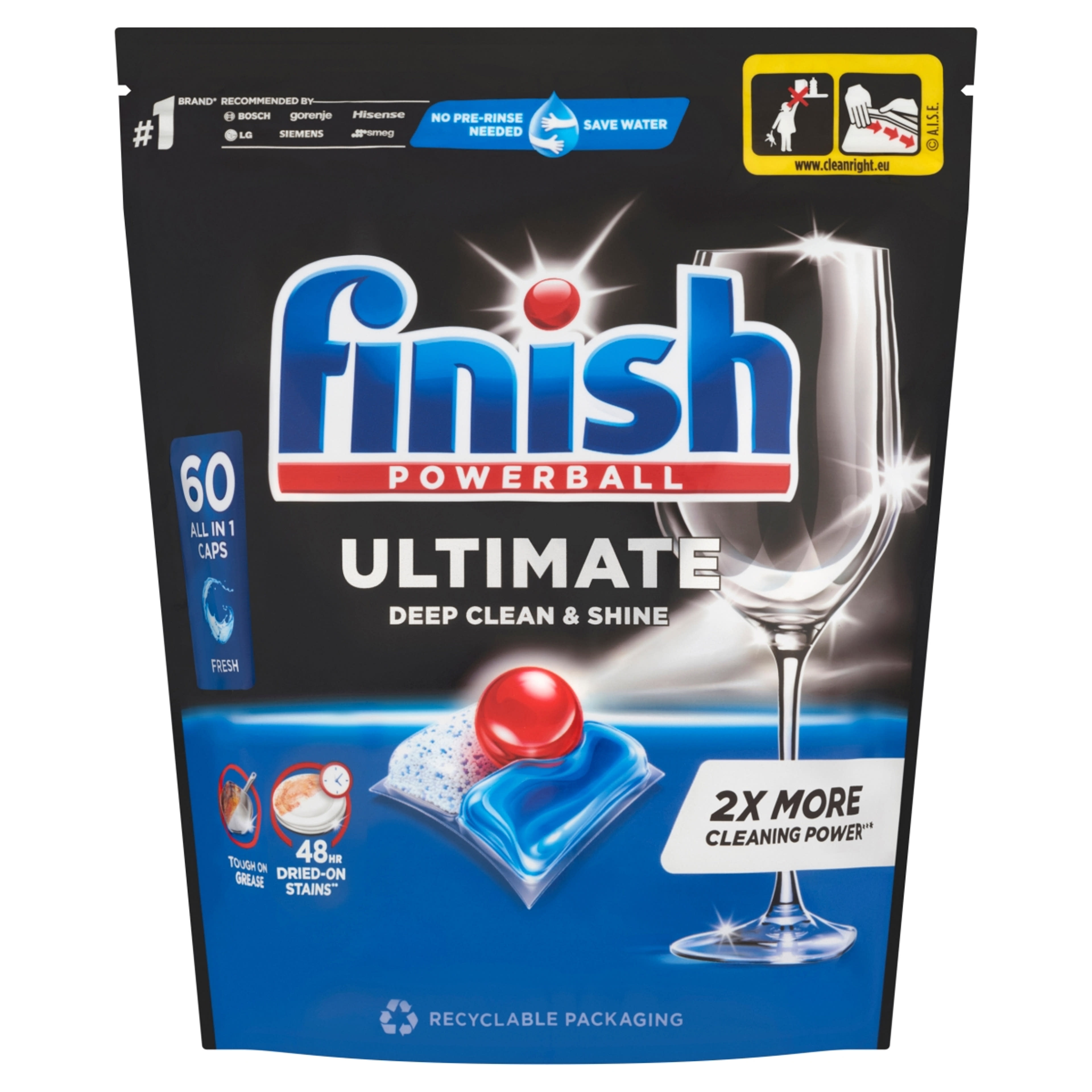 Finish Ultimate All in One Regular mosogatógép tabletta - 60 db-1