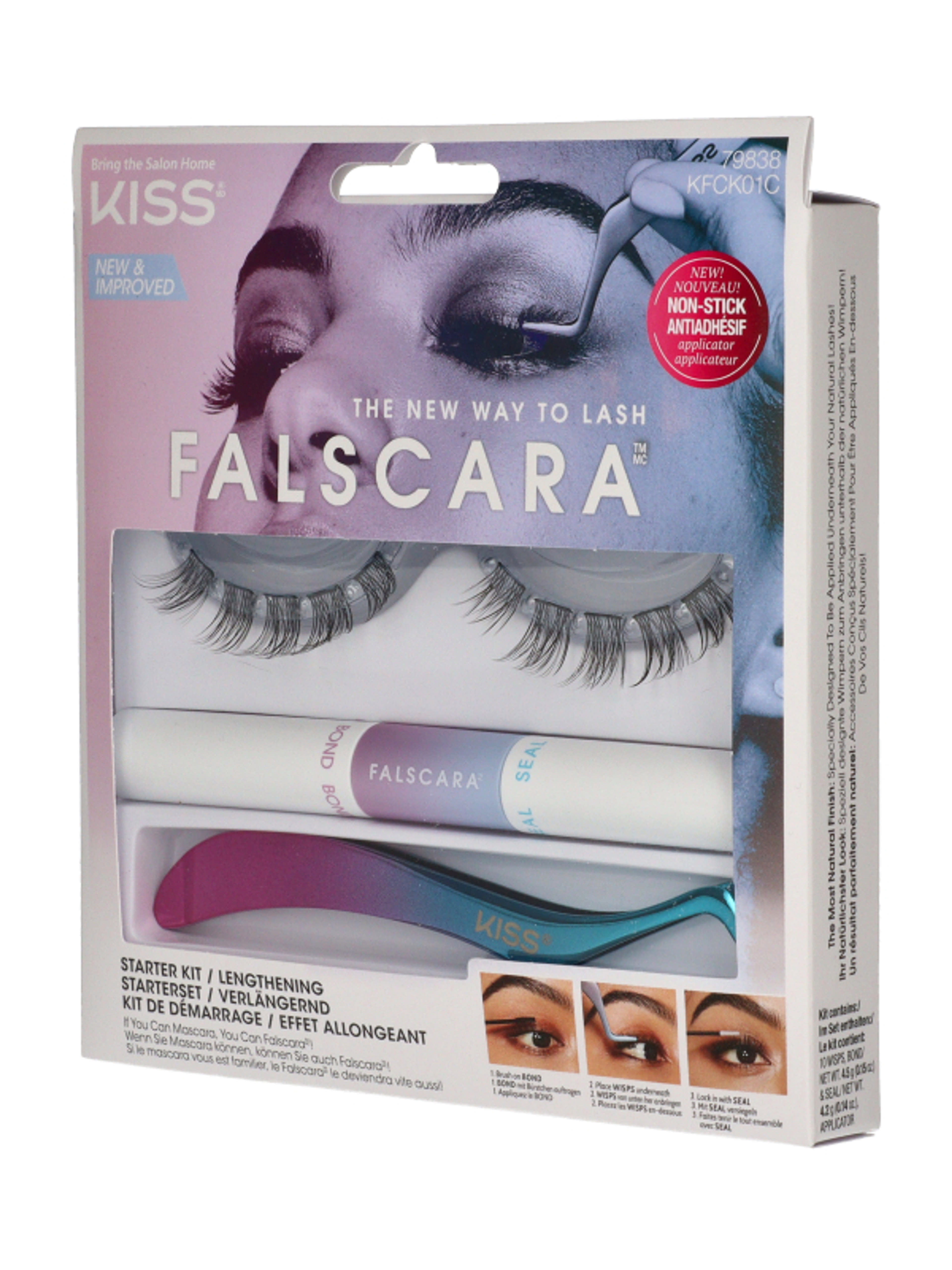 Kiss Falscara műszempilla /Starter Kit 01 - 1 db-2