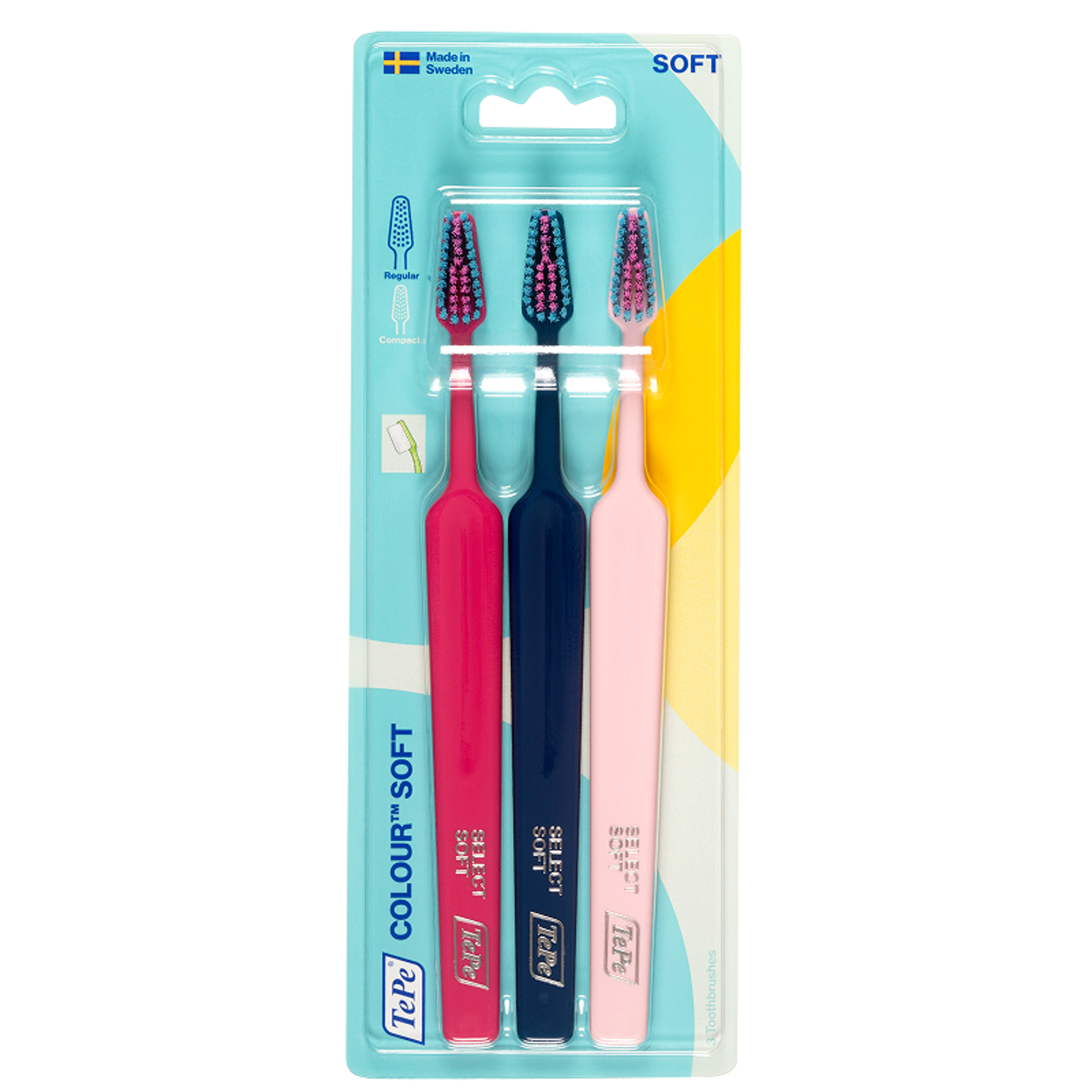 TePe Select Colour Soft fogkefe - 3 db-2