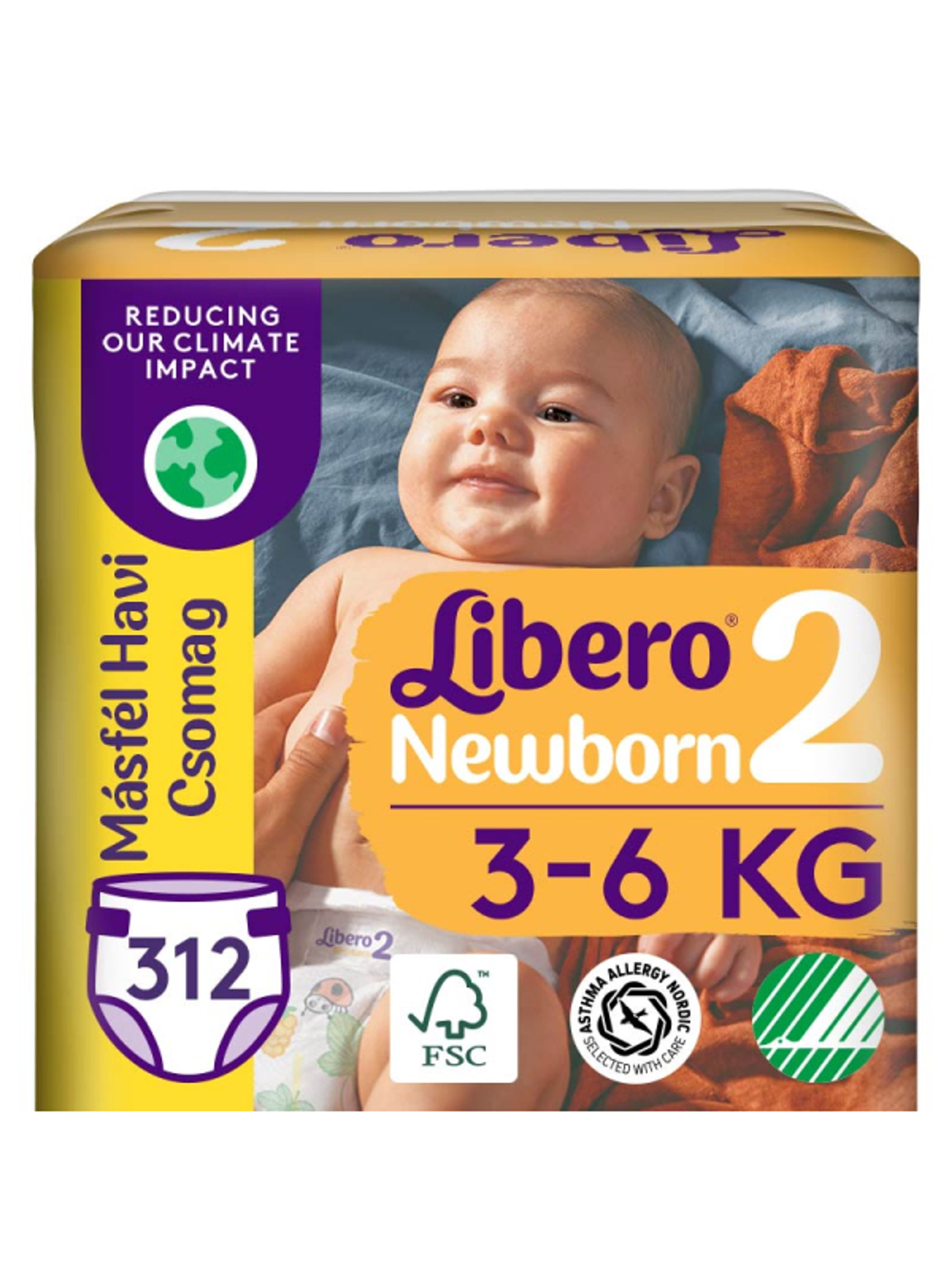 Libero Newborn nadrágpelenka 2-es 3-6 kg - 312 db