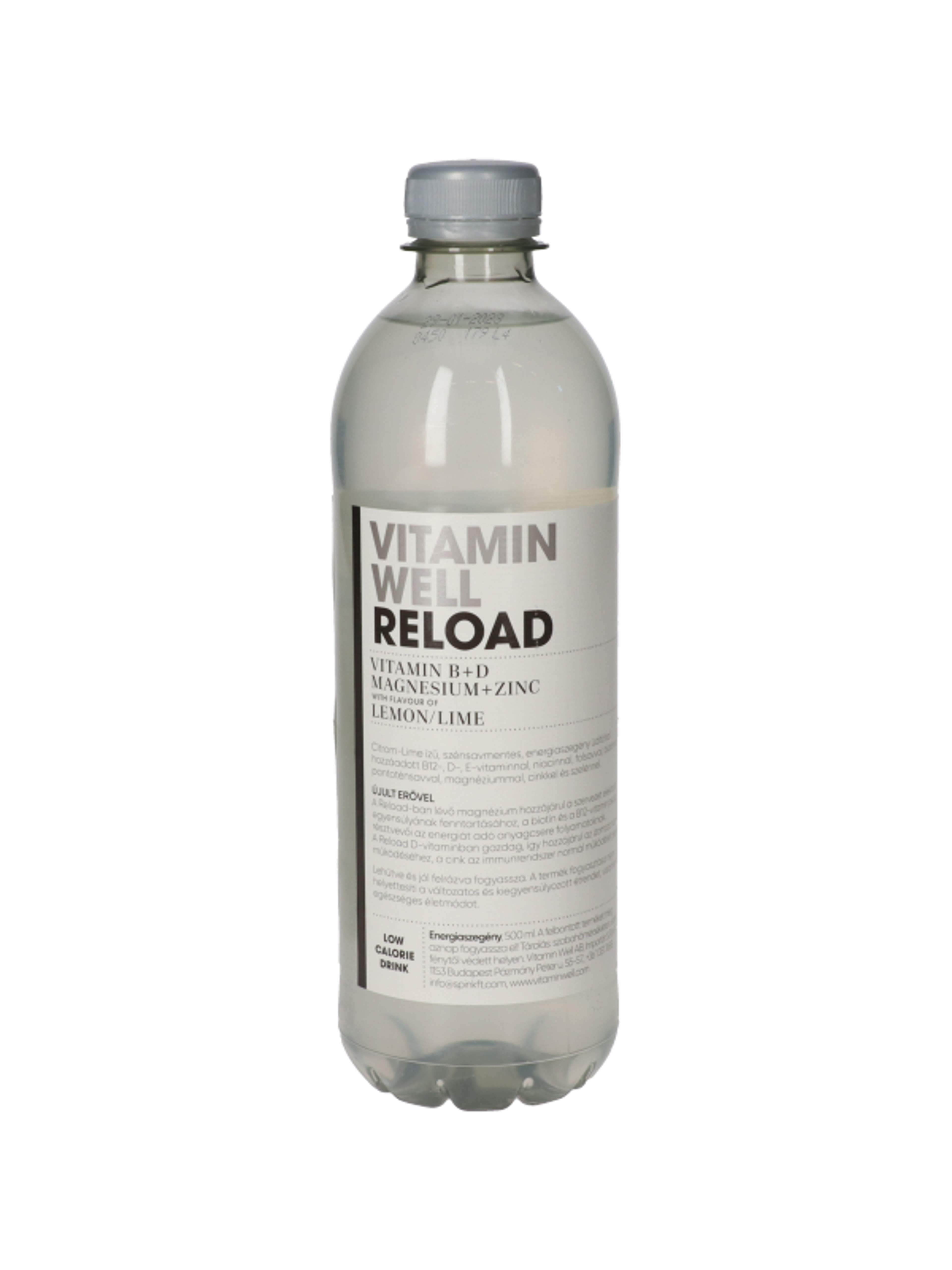 Vitamin Well Reload citrom-lime ízű, szénsavmentes, energiaszegény üdítőital - 500 ml