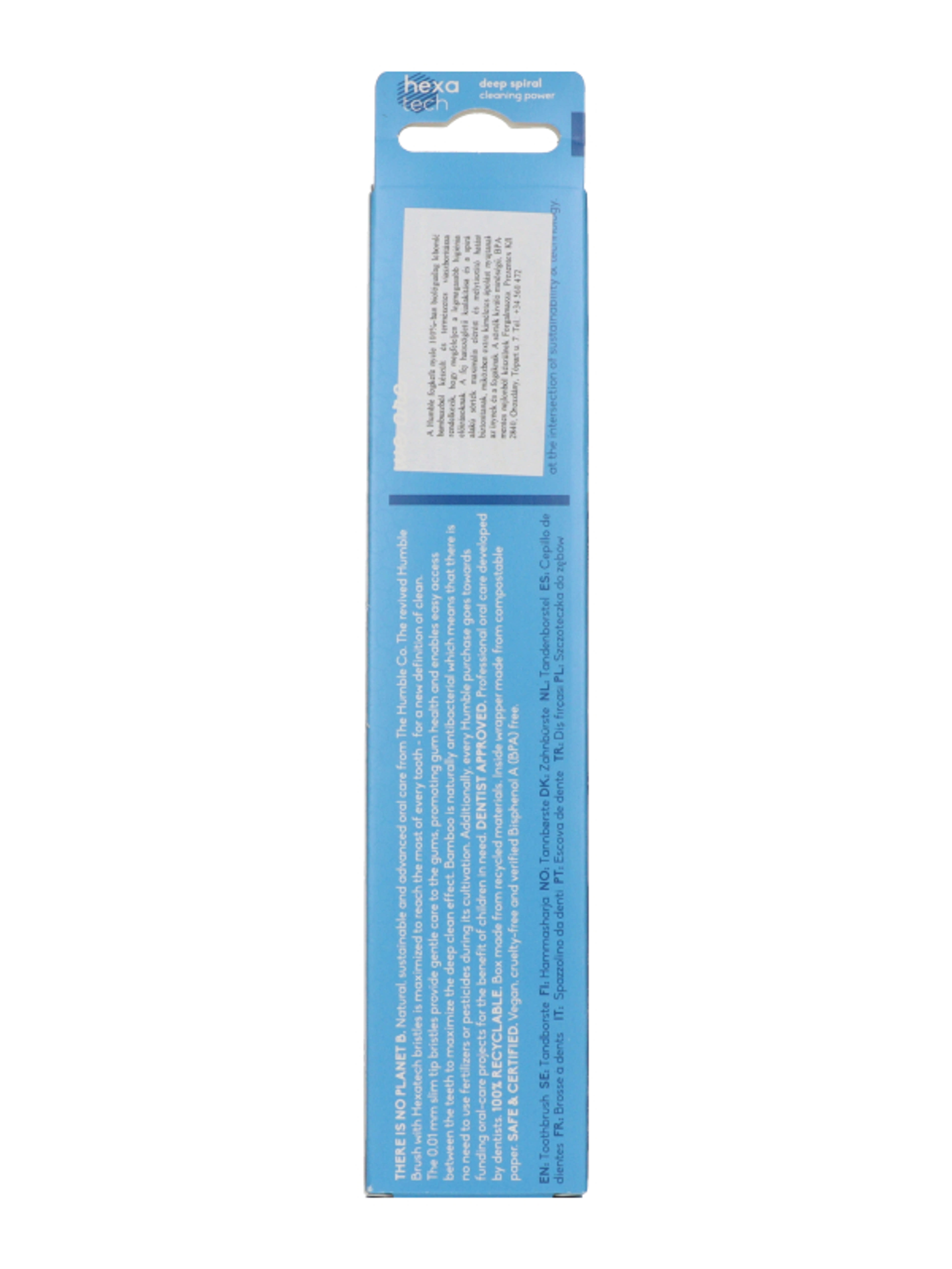 The Humble Pro Hexa bambusz soft fogkefe /kék - 1 db-2