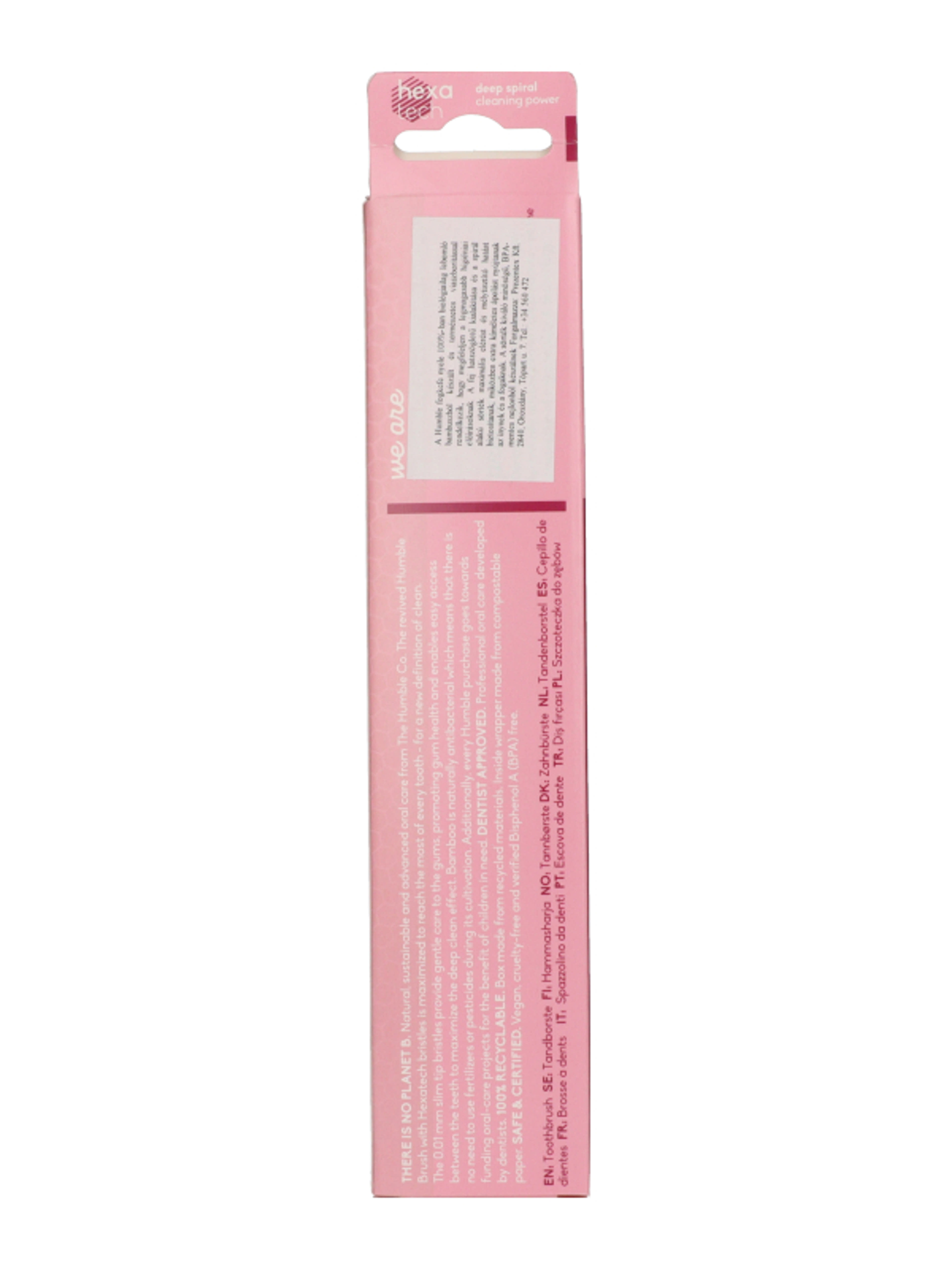 The Humble Pro Hexa bambusz soft fogkefe /lila - 1 db-2