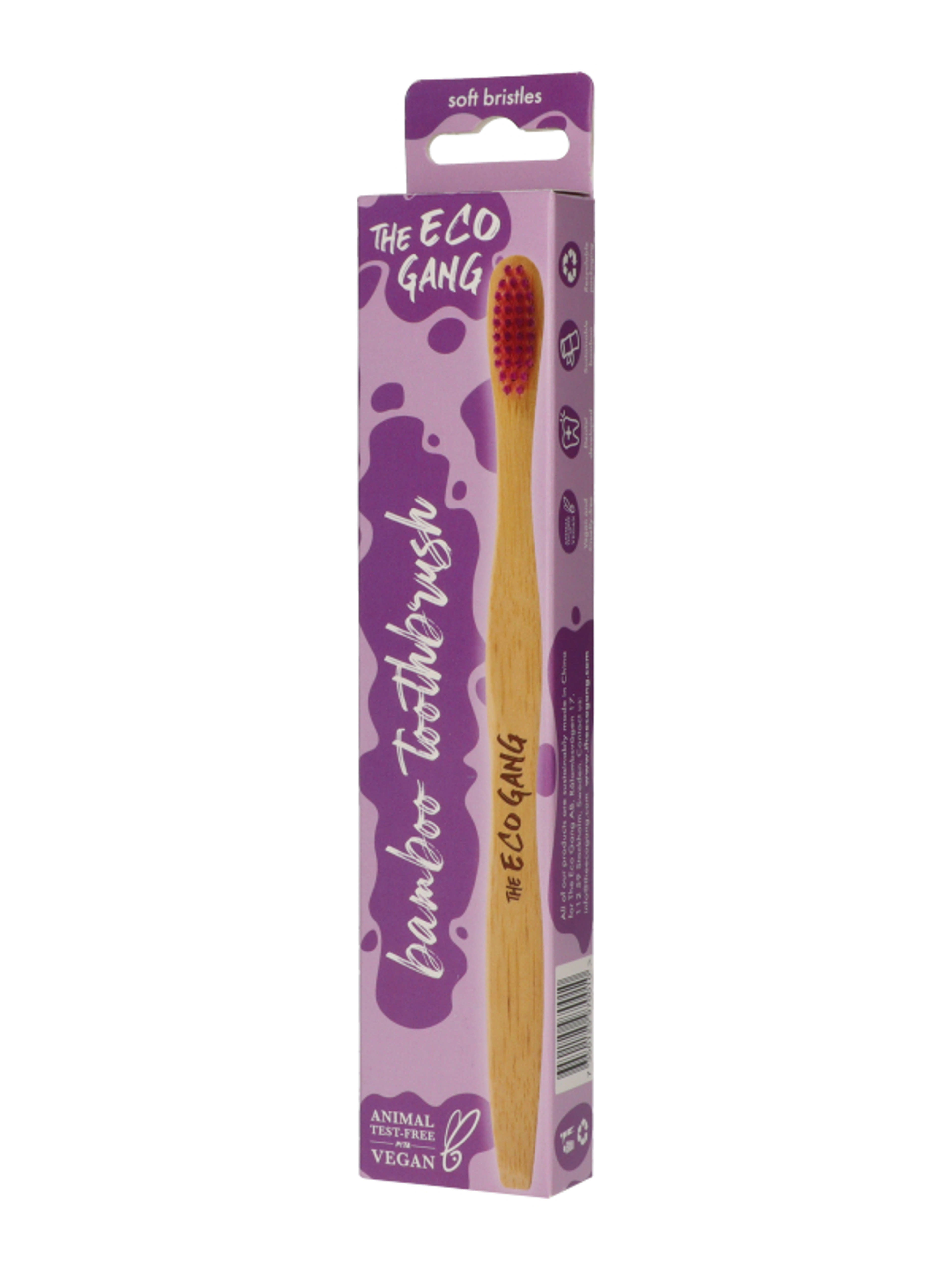 The Eco Gang bambusz soft fogkefe mix  - 1 db-5