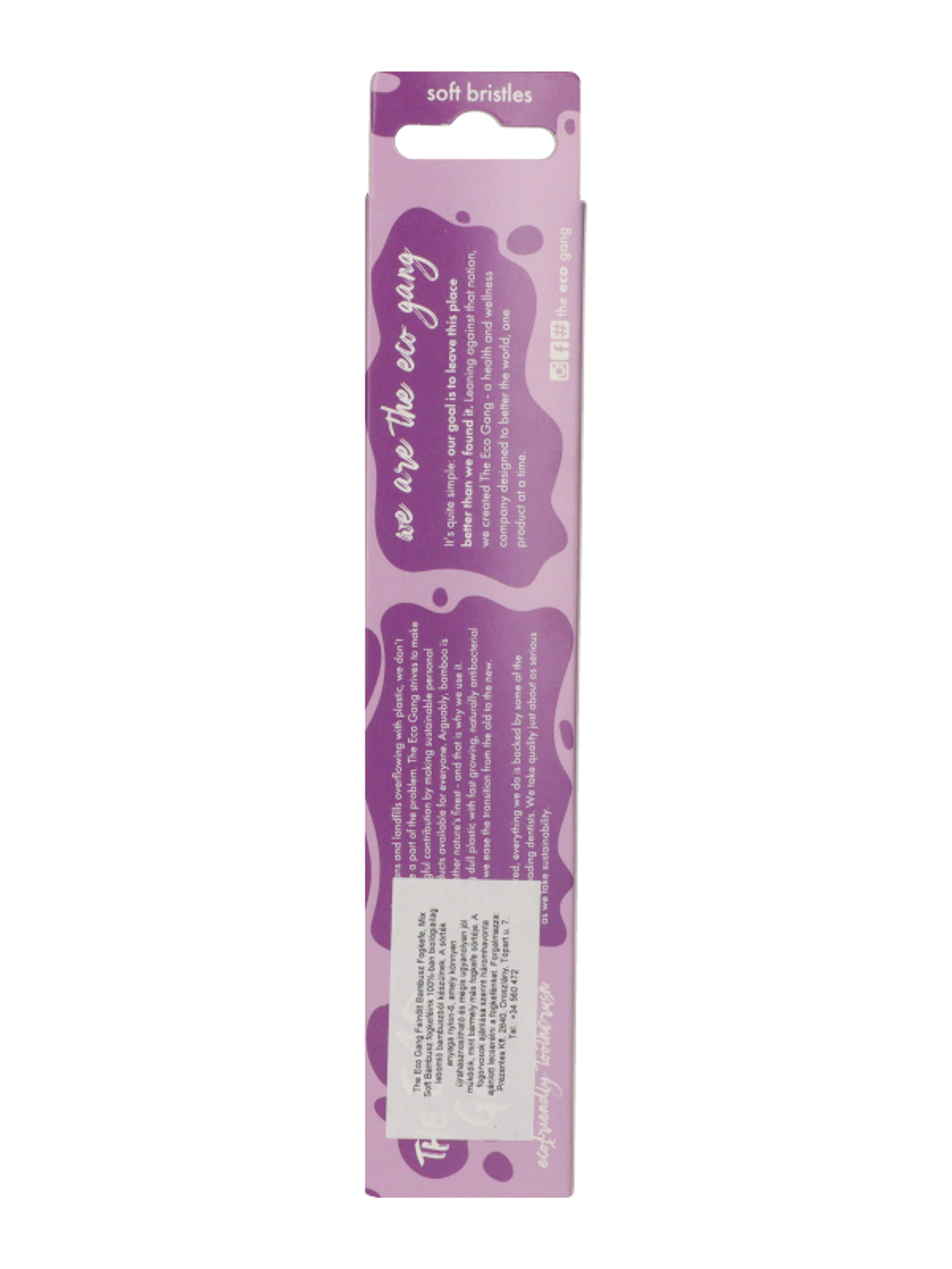 The Eco Gang bambusz soft fogkefe mix  - 1 db-6