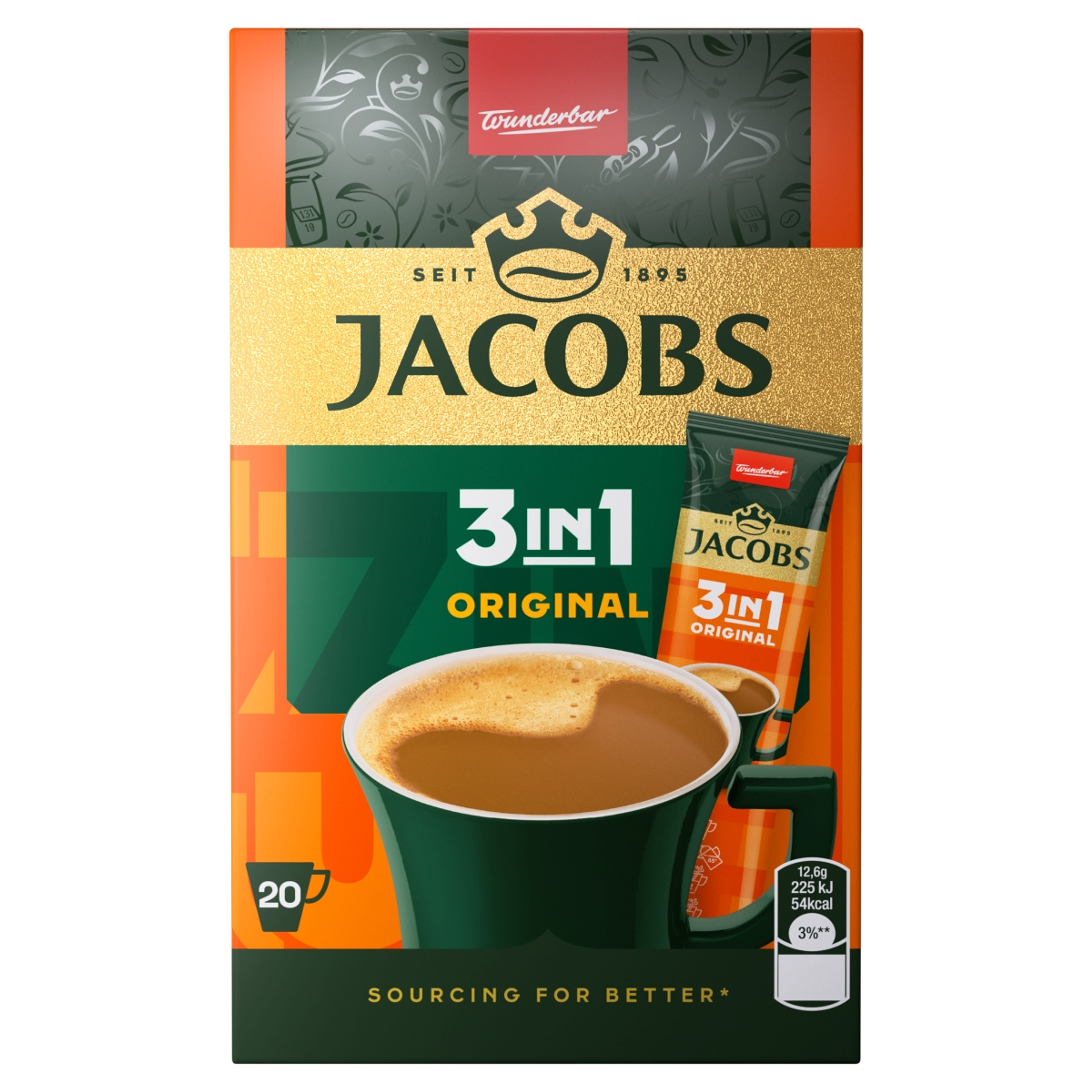Jacobs 3in1 Original kávéital - 20 db