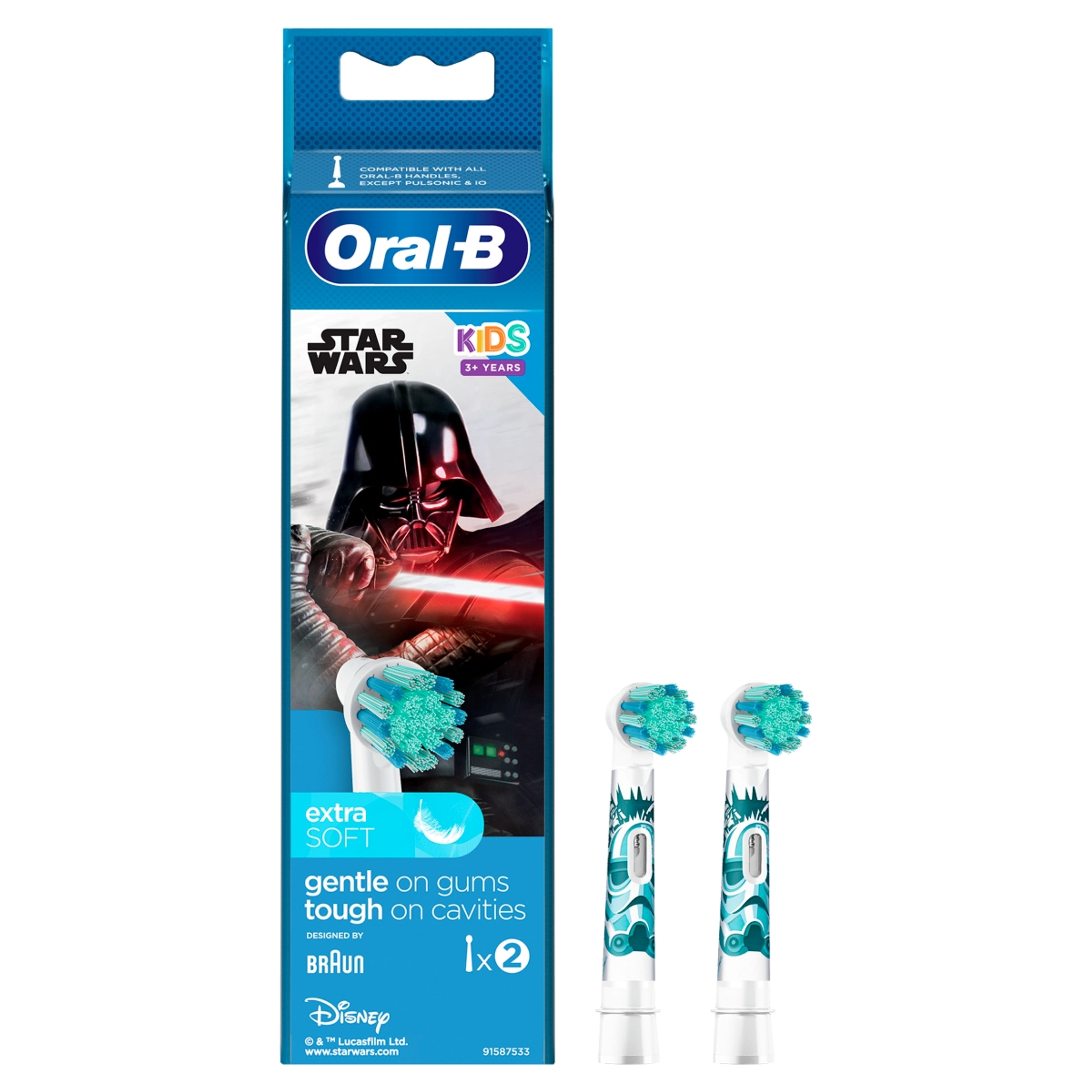 Oral-B Star Wars elektromos fogkefe extra soft potfej kids - 2 db-2