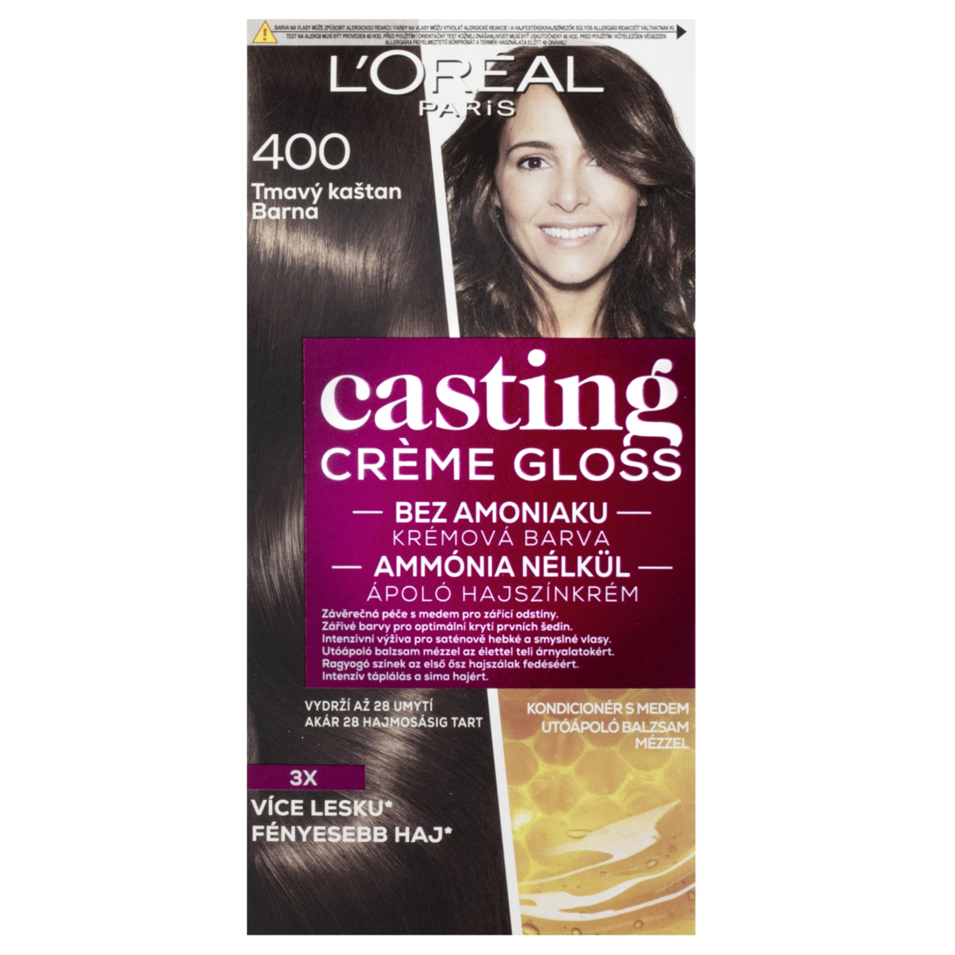 L'Oréal Paris Casting Creme Gloss Hajszínező krém 400 Barna - 1 db-1