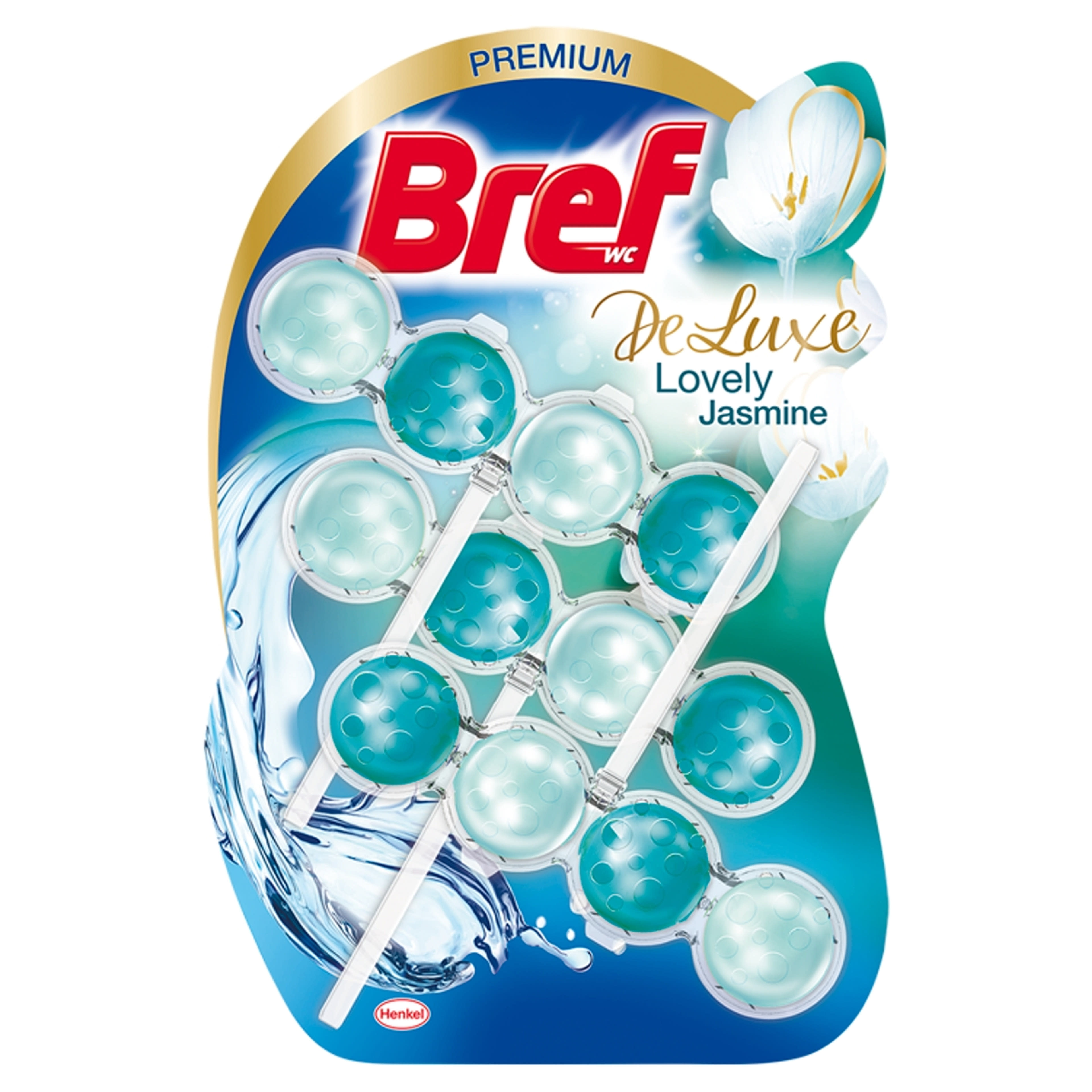 Bref Deluxe Lovely Jasmine WC illatosító (3x50 g) - 150 g