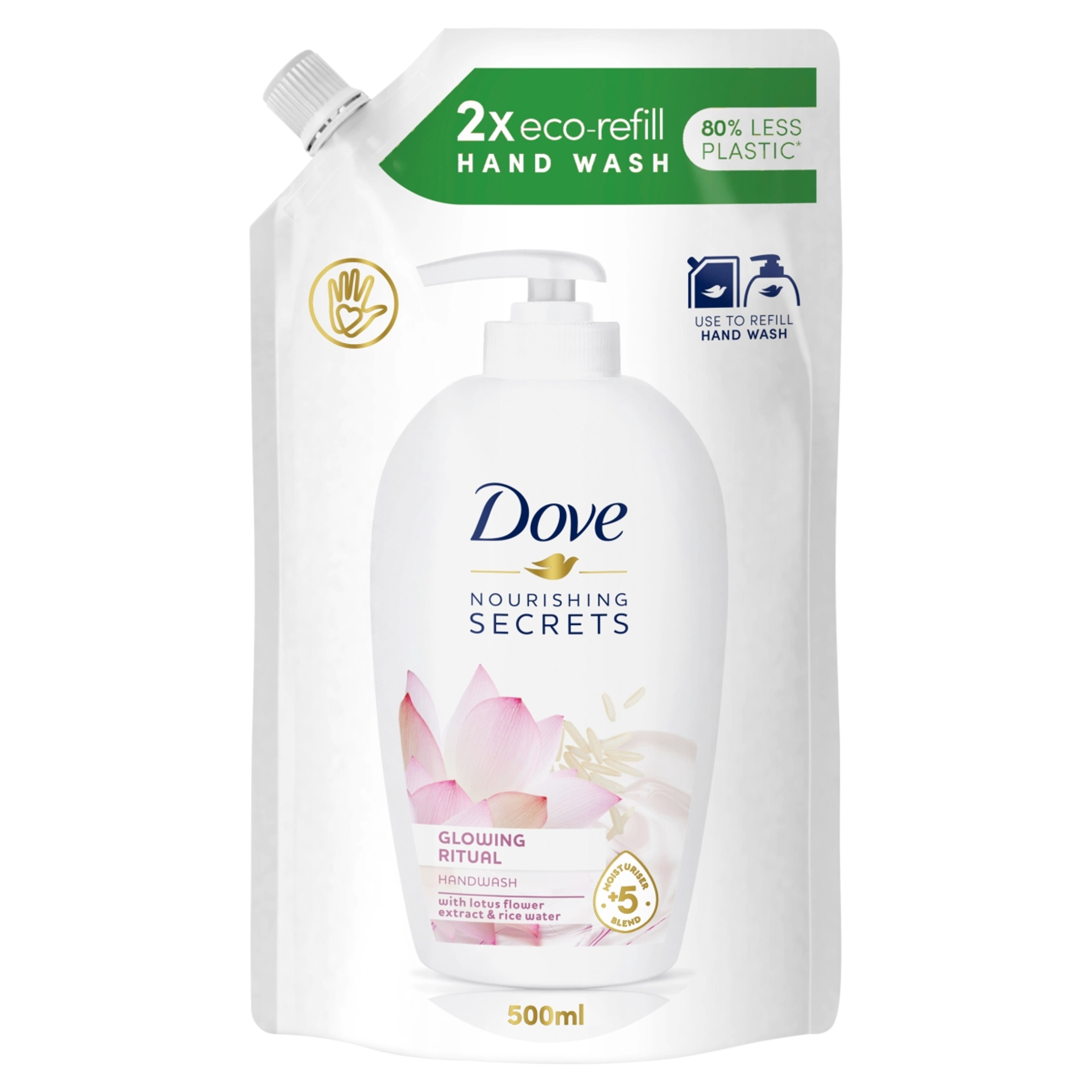 Dove folyékony szappan utántöltő Glowing - 500 ml-1