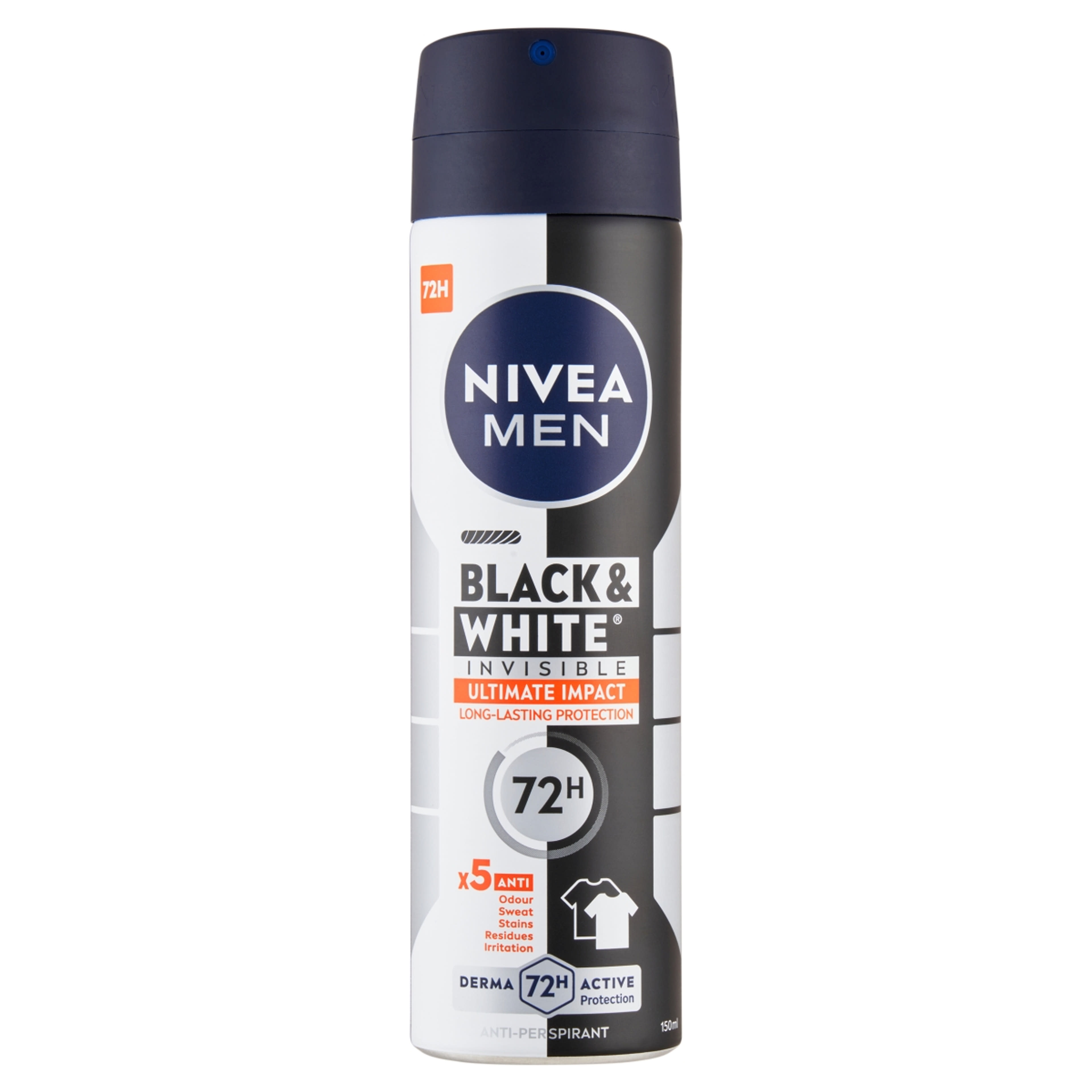 Nivea deo black & white invisible ultimate protect férfi - 150 ml