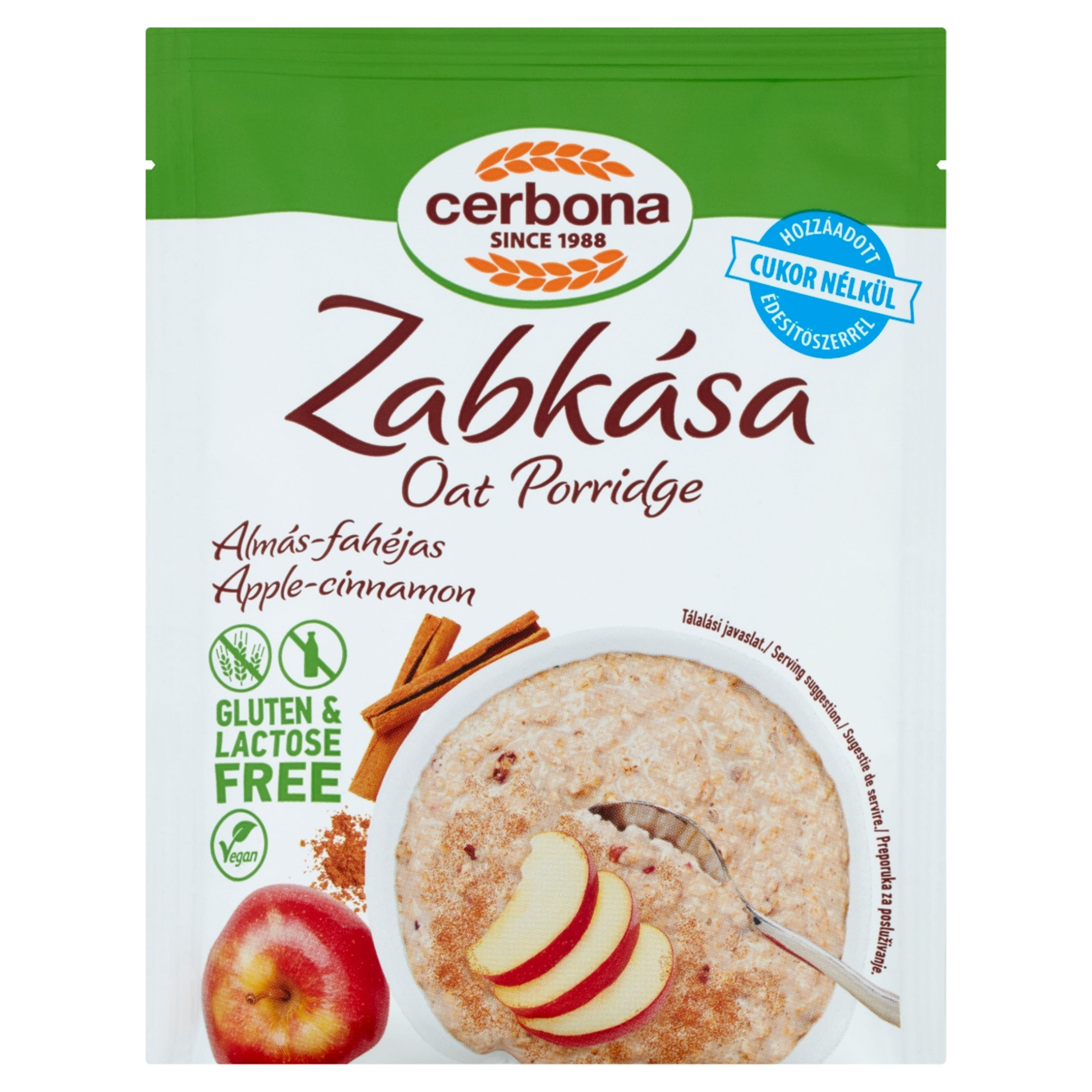 Cerbona almás-fahéjas zabkása gluténmentes - 50 g-1