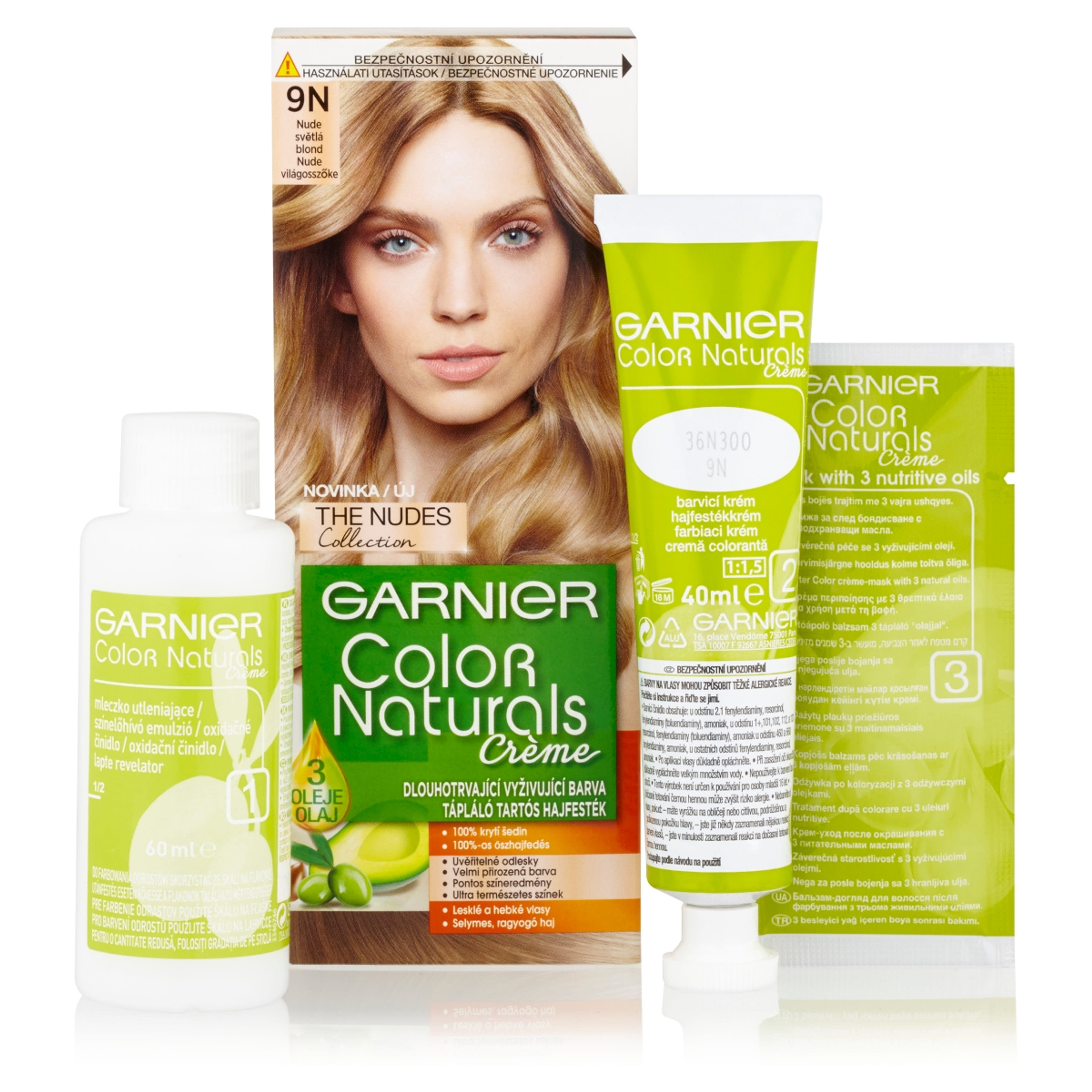 Garnier Color Naturals Tartós hajfesték 9N Nagyon világos szőke - 1 db-2