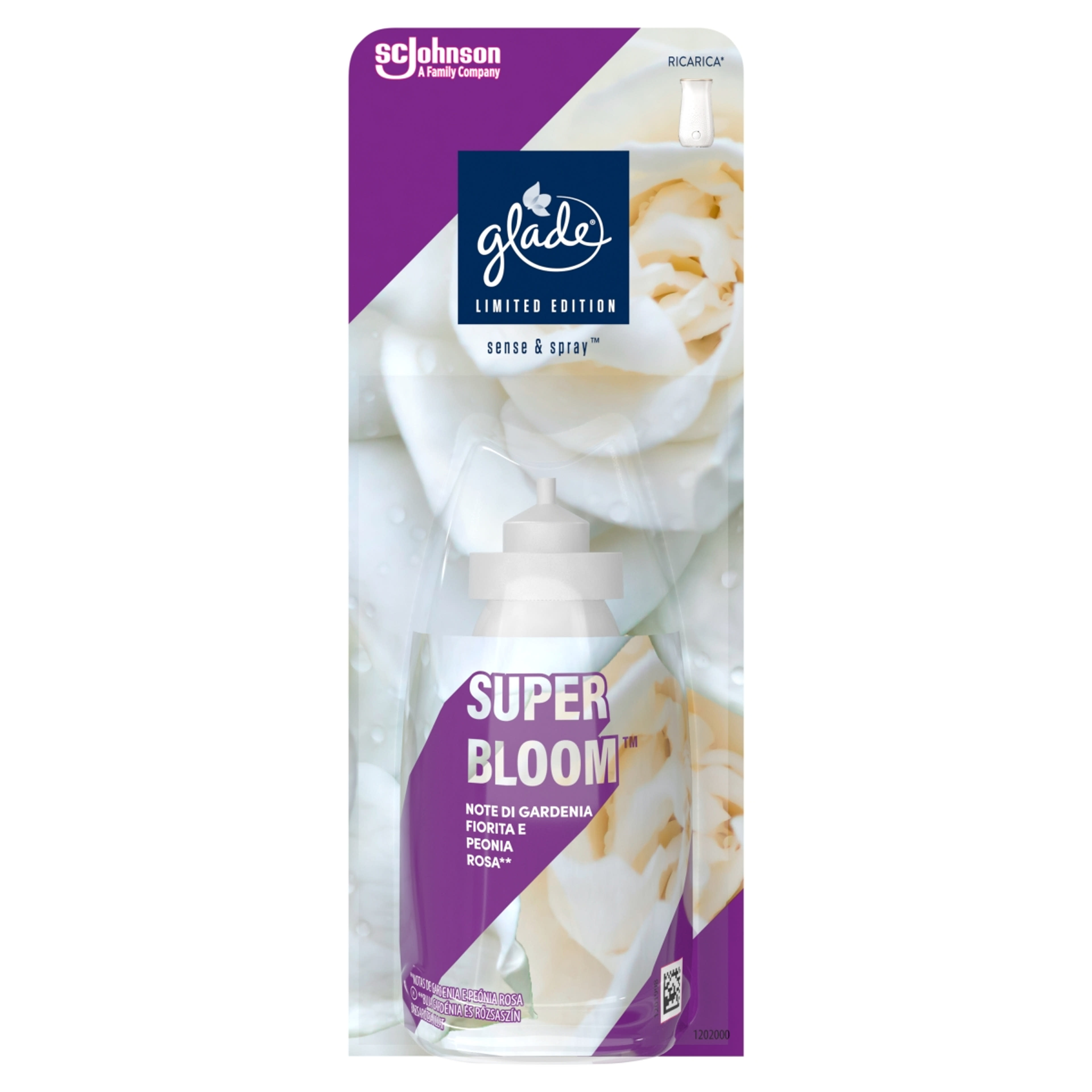 Glade Sense & Spray Super Bloom automata légfrissítő utántöltő - 18 ml