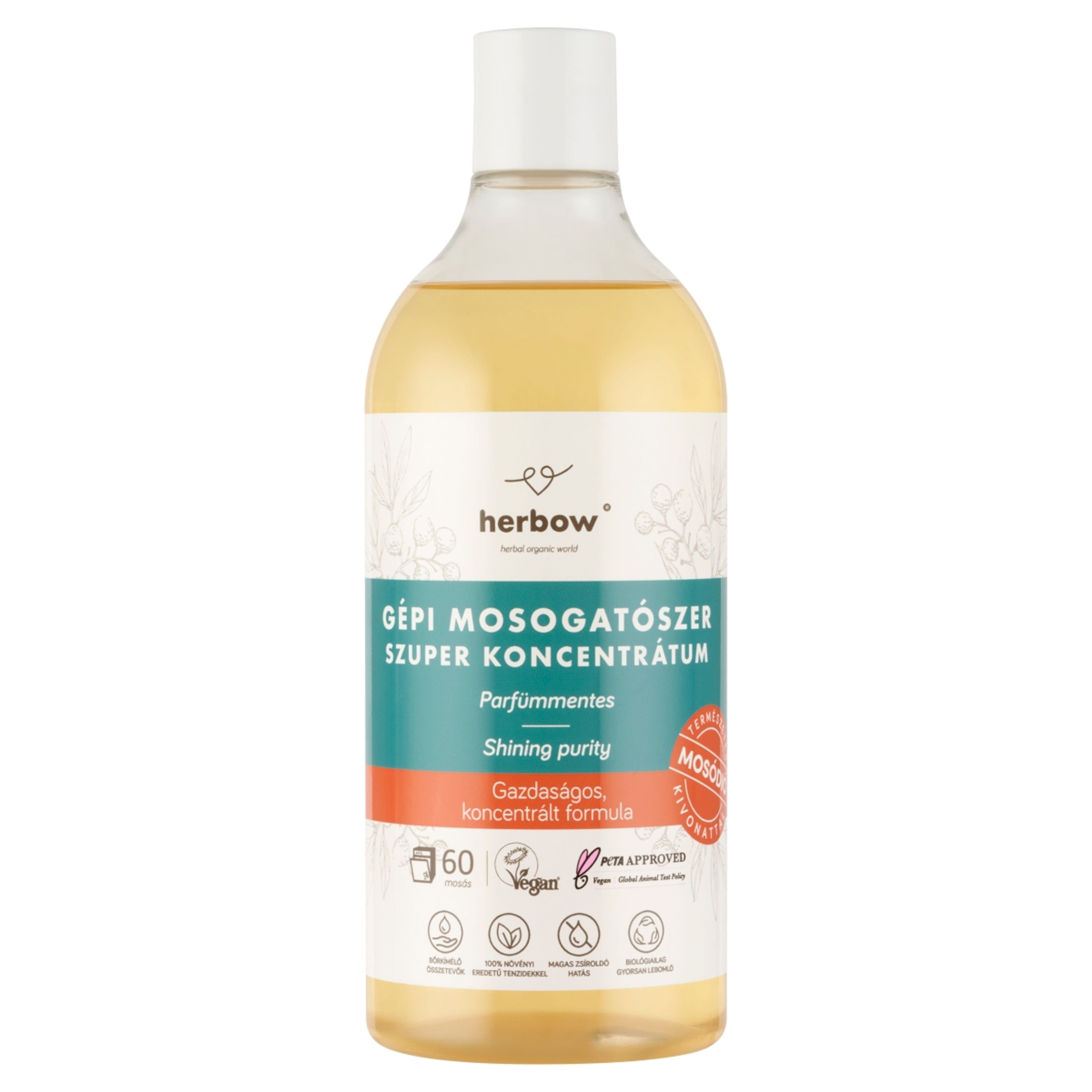 Herbow gépi mosogatószer parfümmentes - 750 ml-1