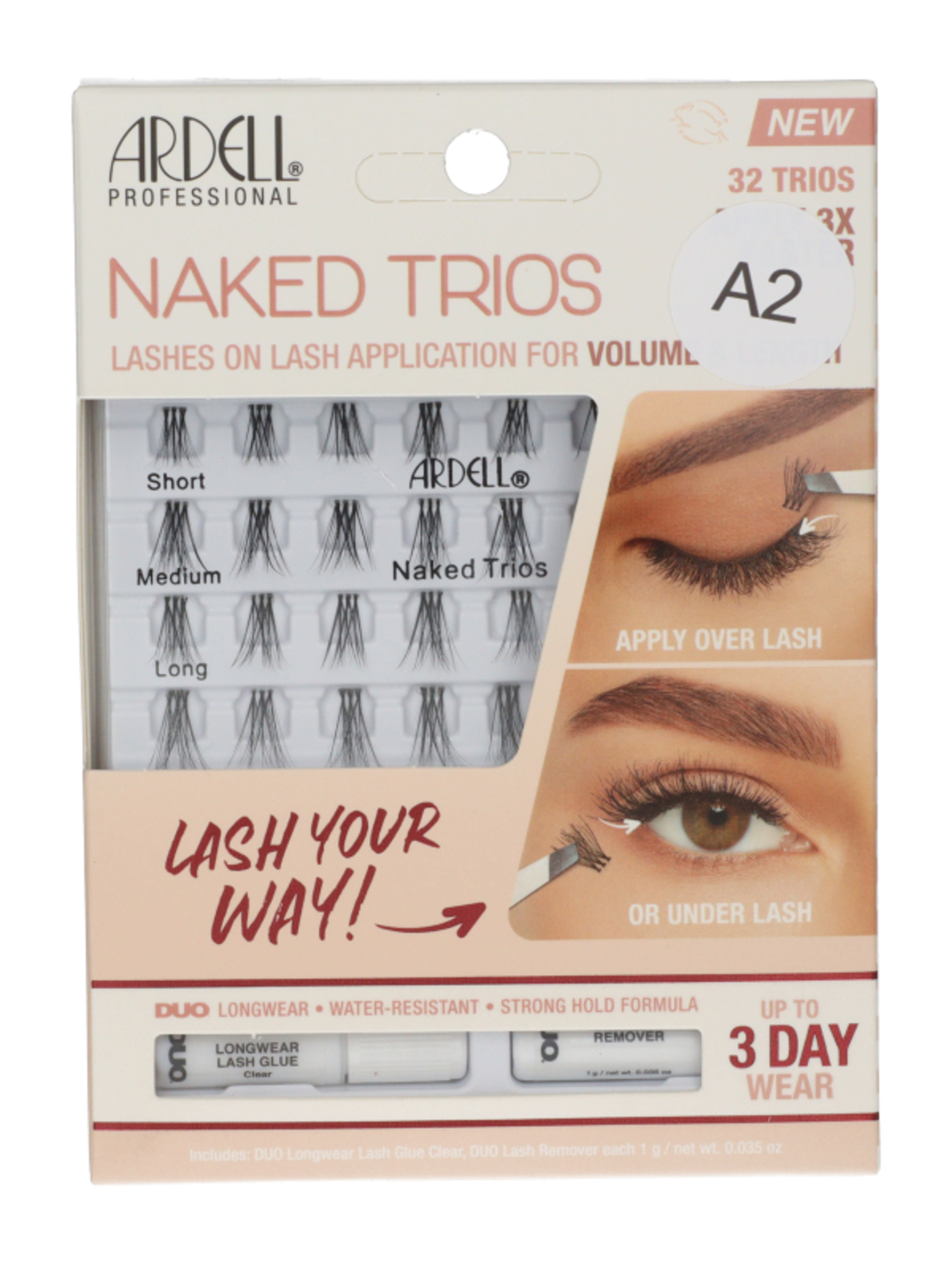 Ardell Naked Lashes Trios tincses műszempilla - 1 db