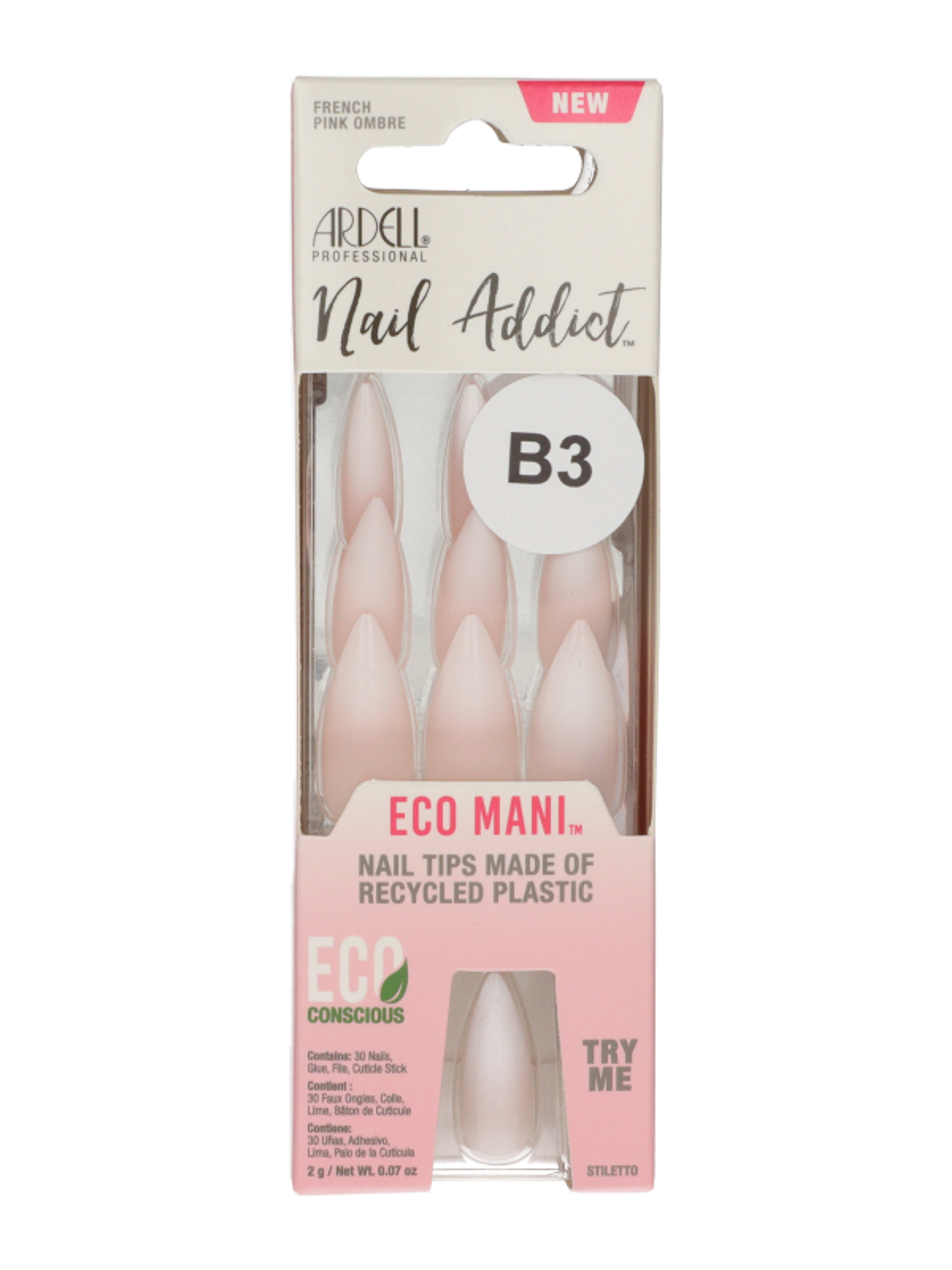 Ardell Naked Addict Eco műköröm /French Pink Ombre - 1 db-1