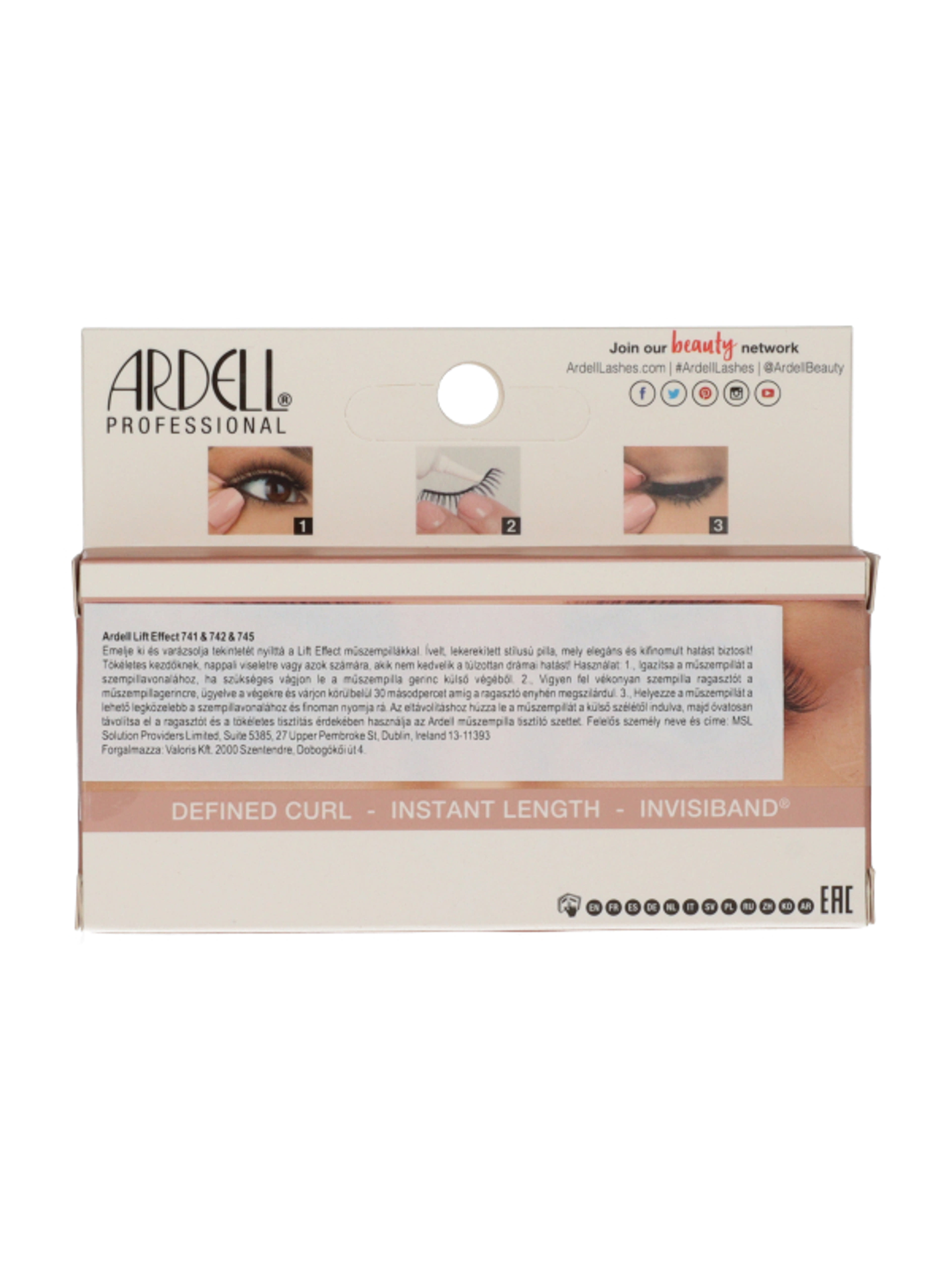 Ardell Lift Effect soros műszempilla /742 - 1 db-2