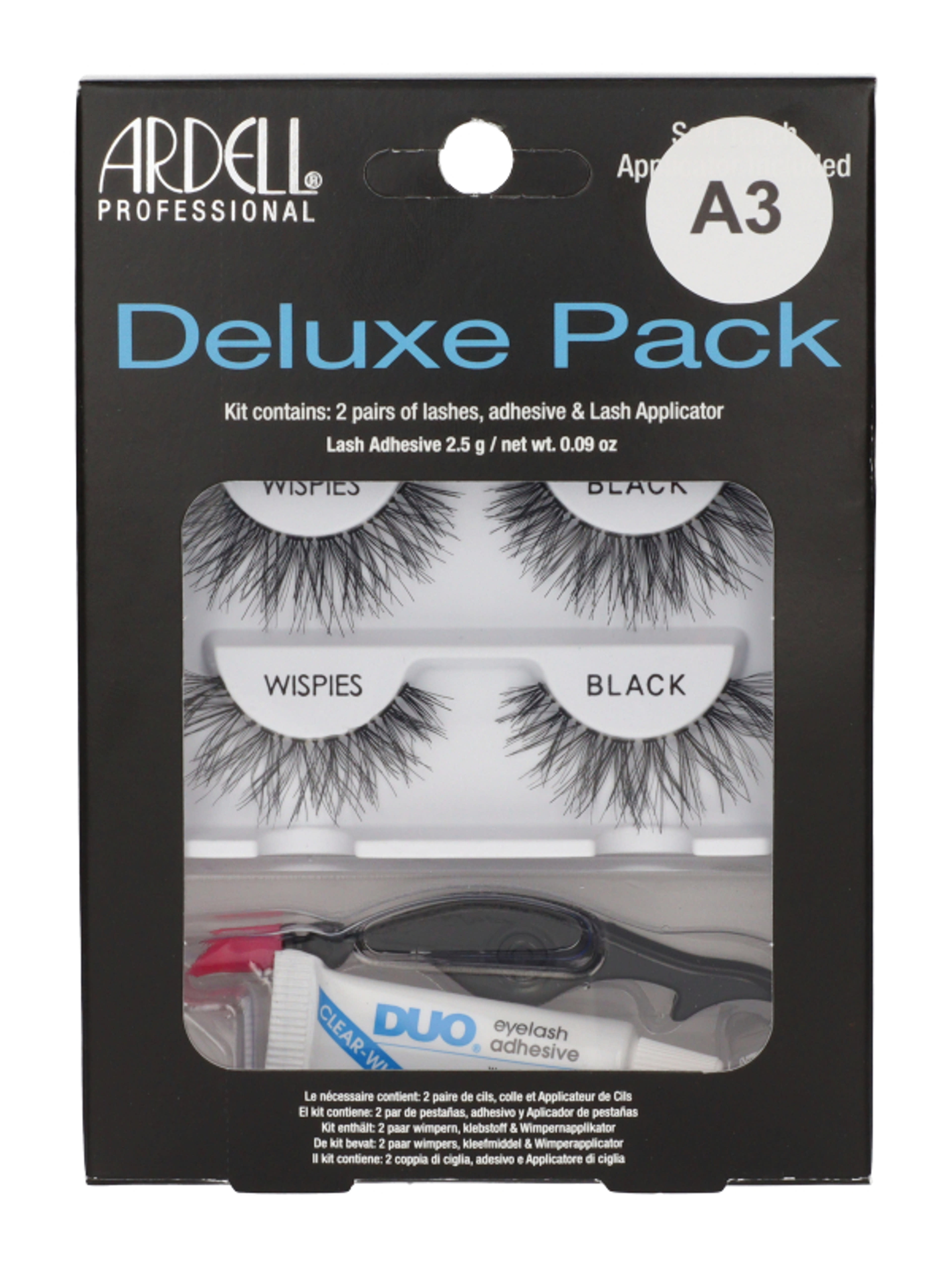 Ardell Deluxe Pack Wispies soros műszempilla szett /Black - 1 db-1